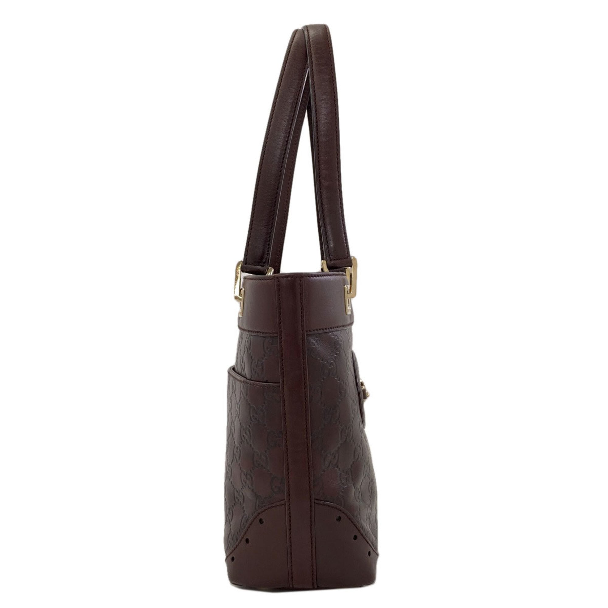 Gucci Brown Leather Handbag (Pre-Owned)