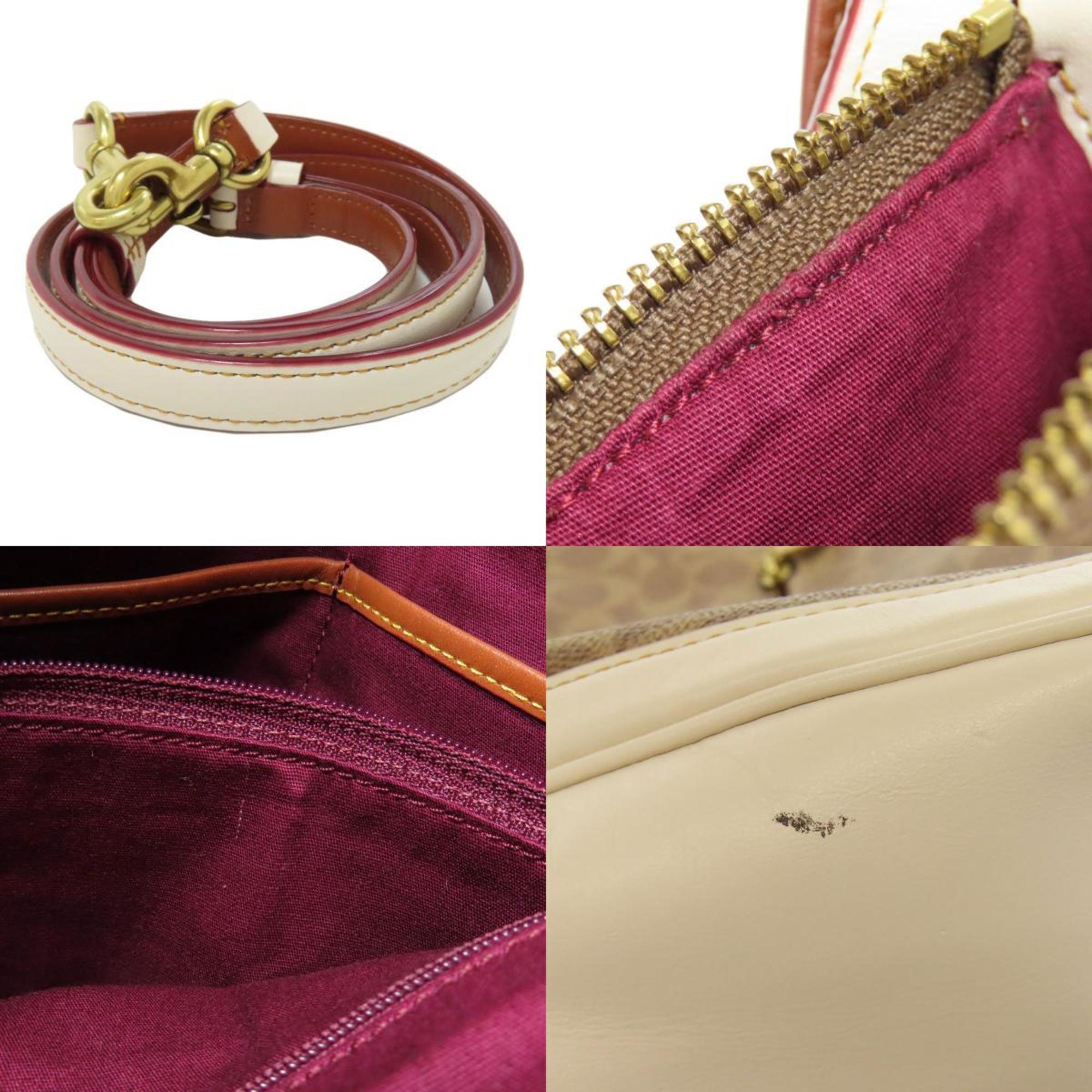 Coach Brown Pvc Leather Shoulder Bag (Pre-Owned)