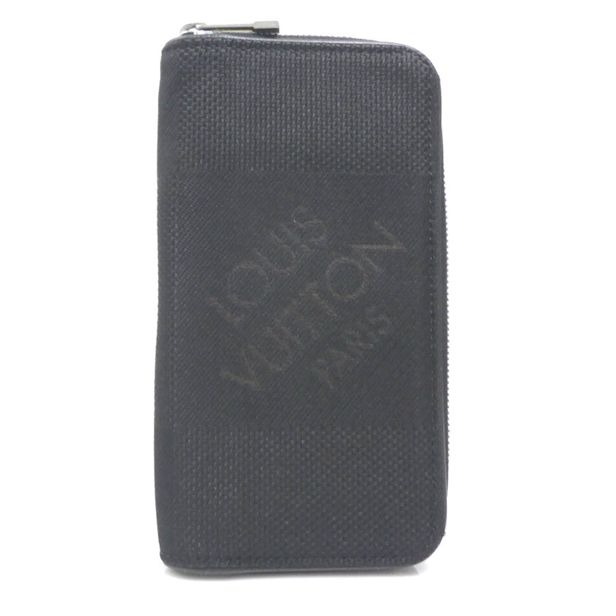 Louis Vuitton Noir Canvas Long Wallet (Bi-Fold) (Pre-Owned)
