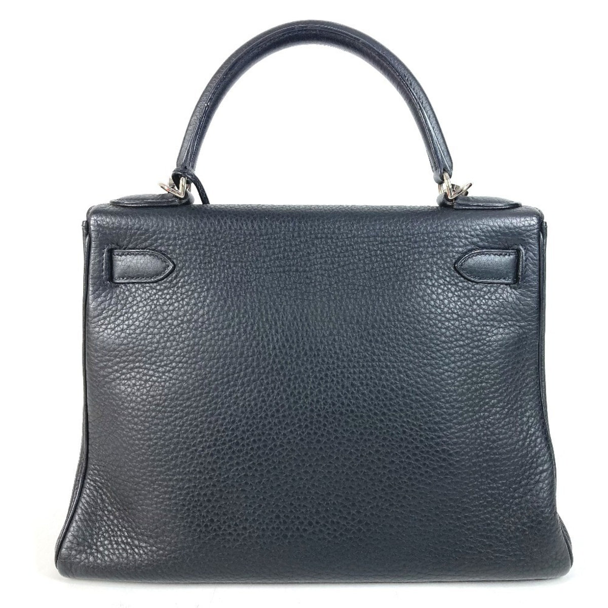 Hermes Black Taurillon Clemence Leather Handbag Shoulder Bag (Pre-Owned)