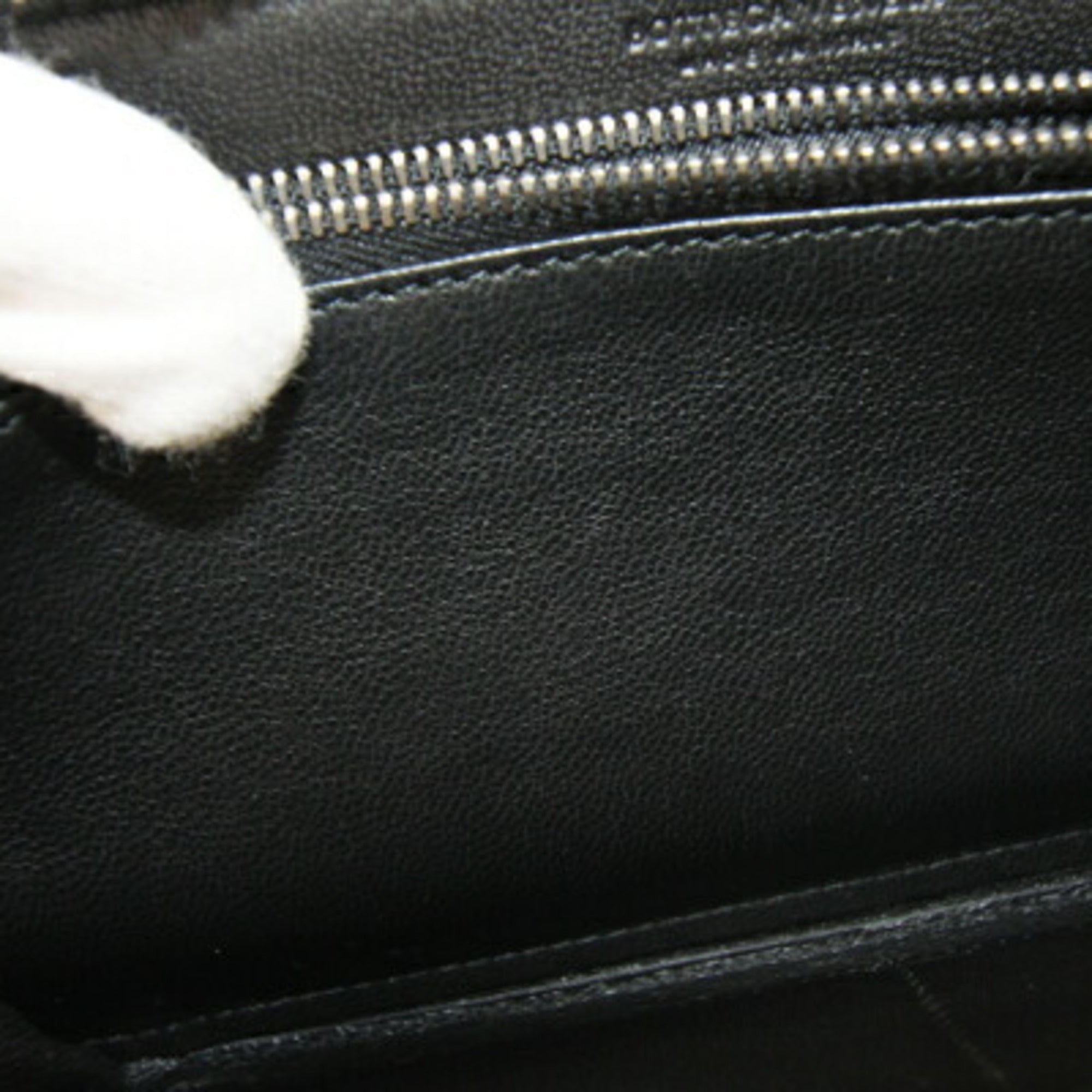 Bottega Veneta Black Leather Long Wallet (Bi-Fold) (Pre-Owned)