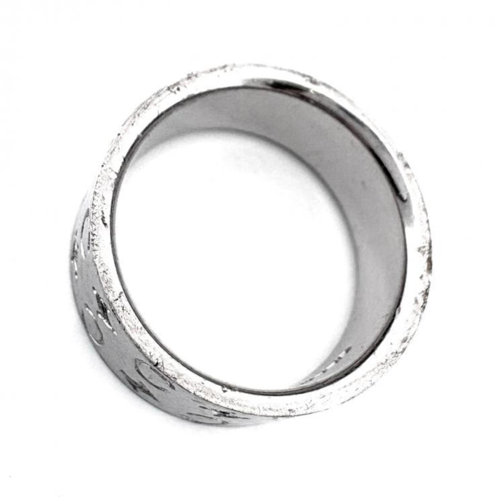 Celine Silver Silver Band Ring (Pre-Owned)