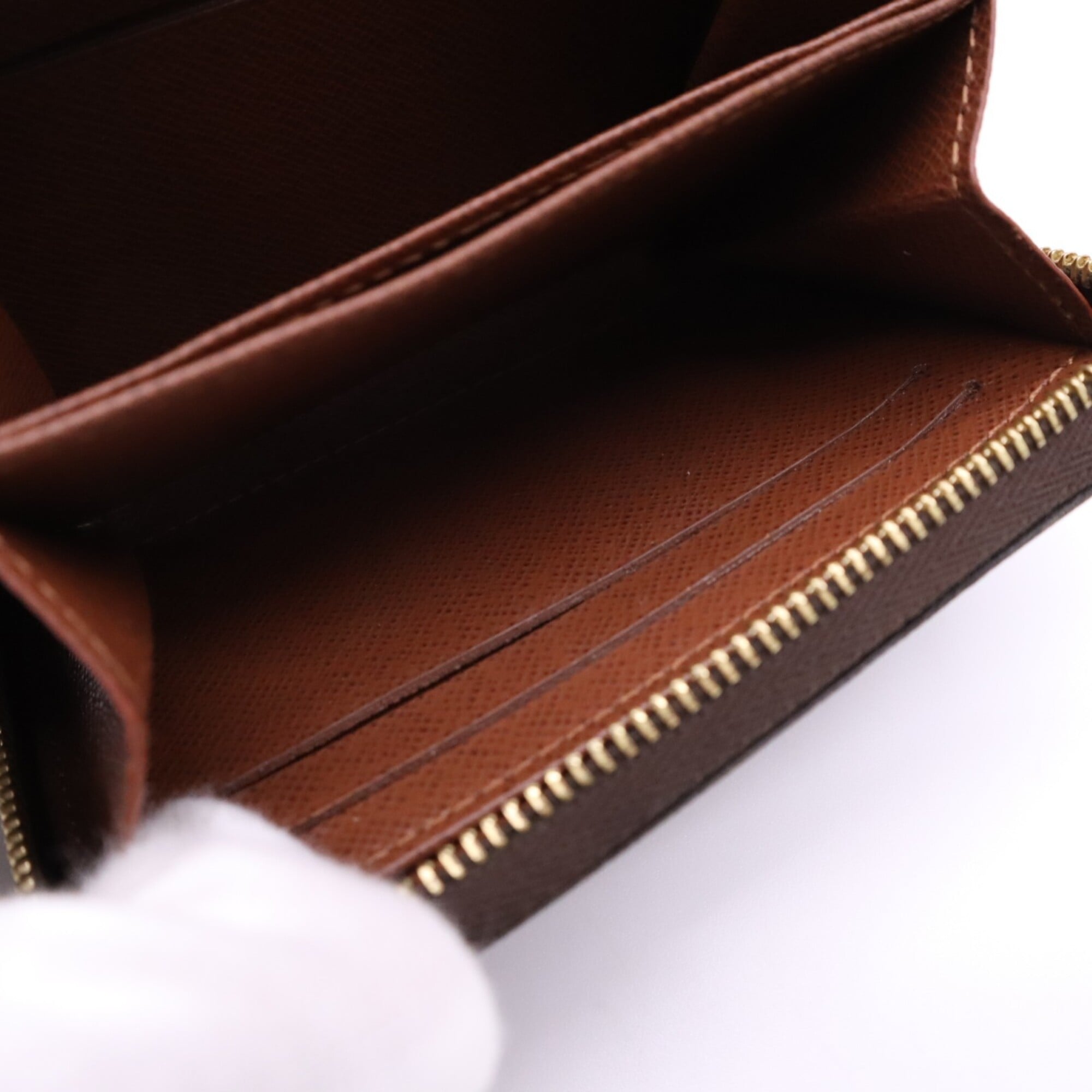 Louis Vuitton Monogram Beige Brown Monogram Monogram Leather Coin Purse/Coin Case (Pre-Owned)