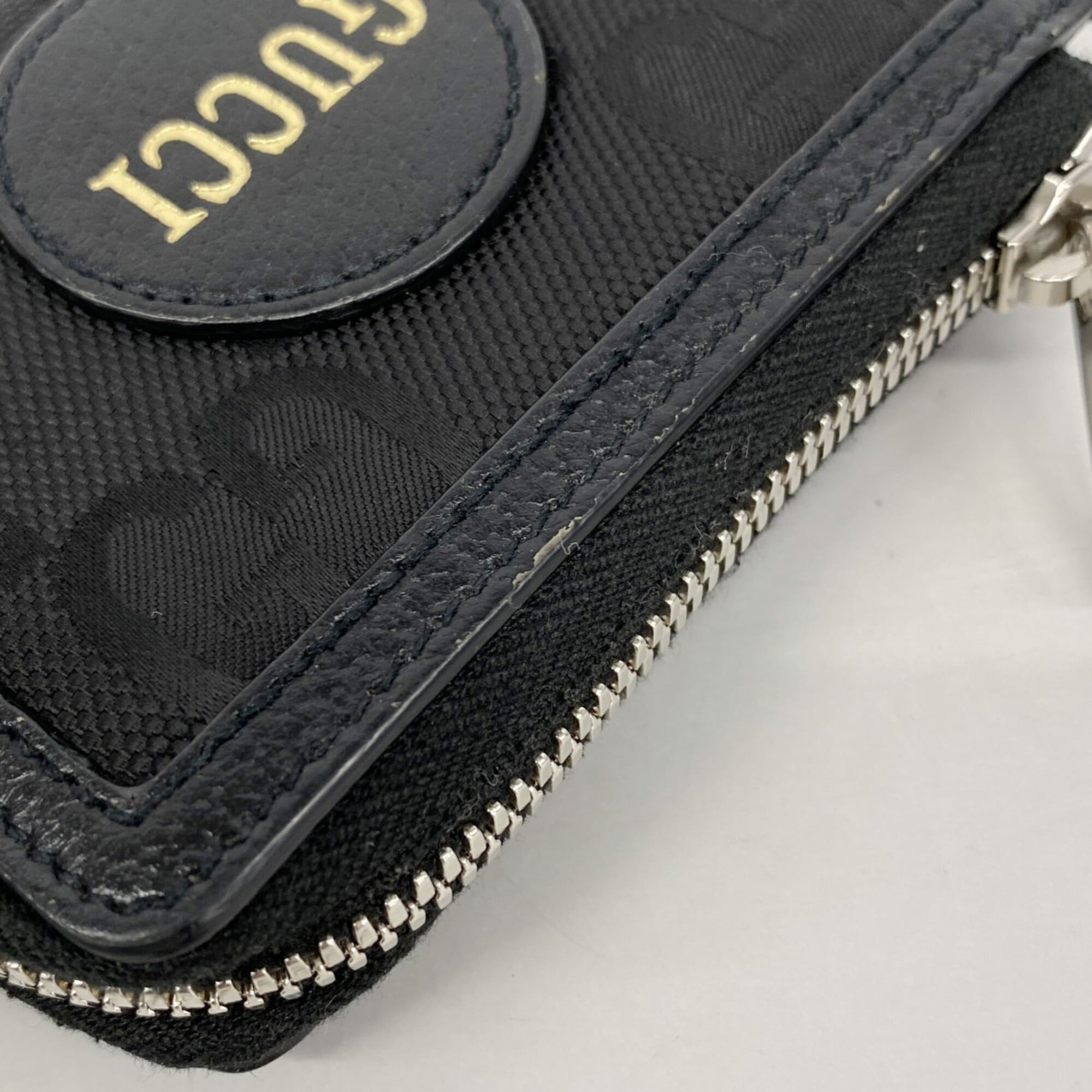 Gucci Black Canvas Wallet (Bi-Fold) (Pre-Owned)