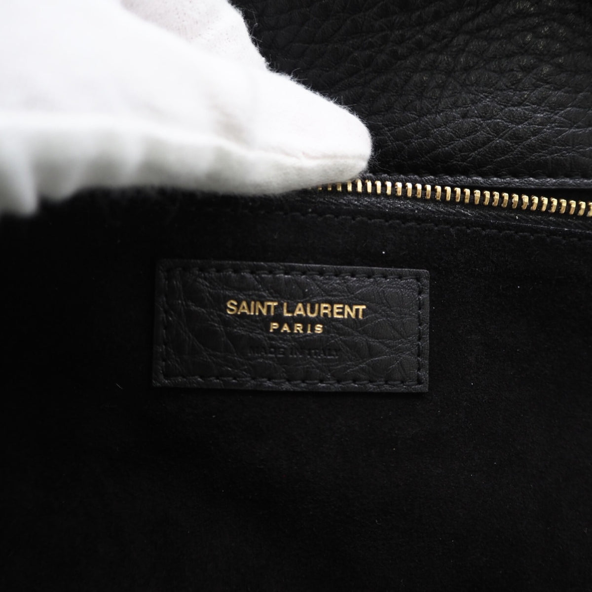 Yves Saint Laurent Black Handbag Tote Bag (Pre-Owned)