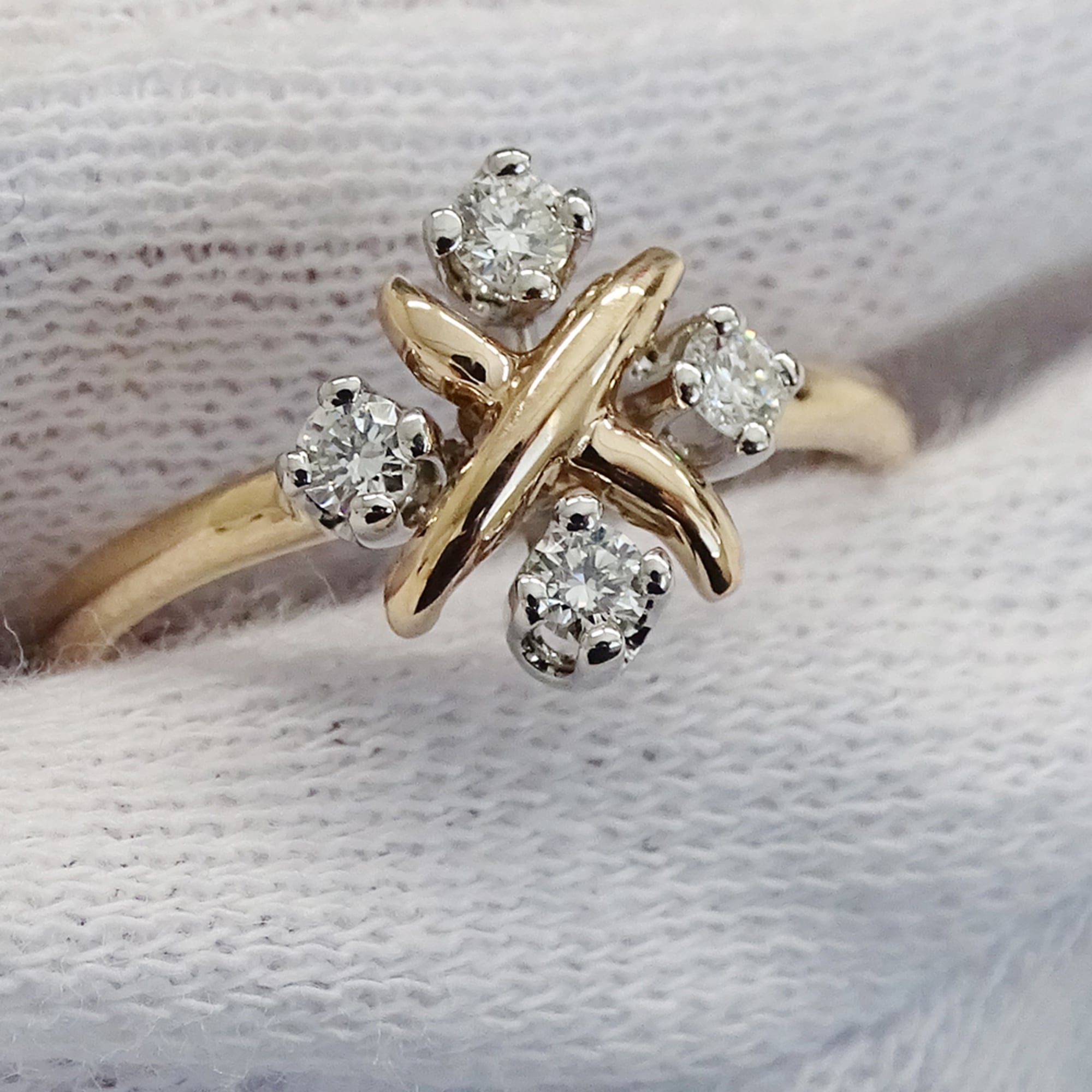 Tiffany Pink Gold Pink Gold (18K) Platinum 950 Band Ring (Pre-Owned)