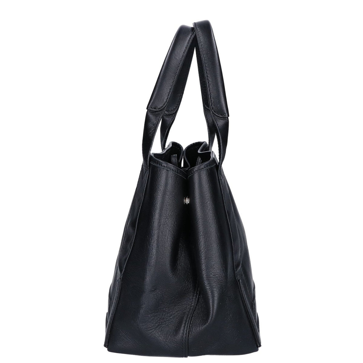 Balenciaga Navy Leather Pouch Tote Bag (Pre-Owned)