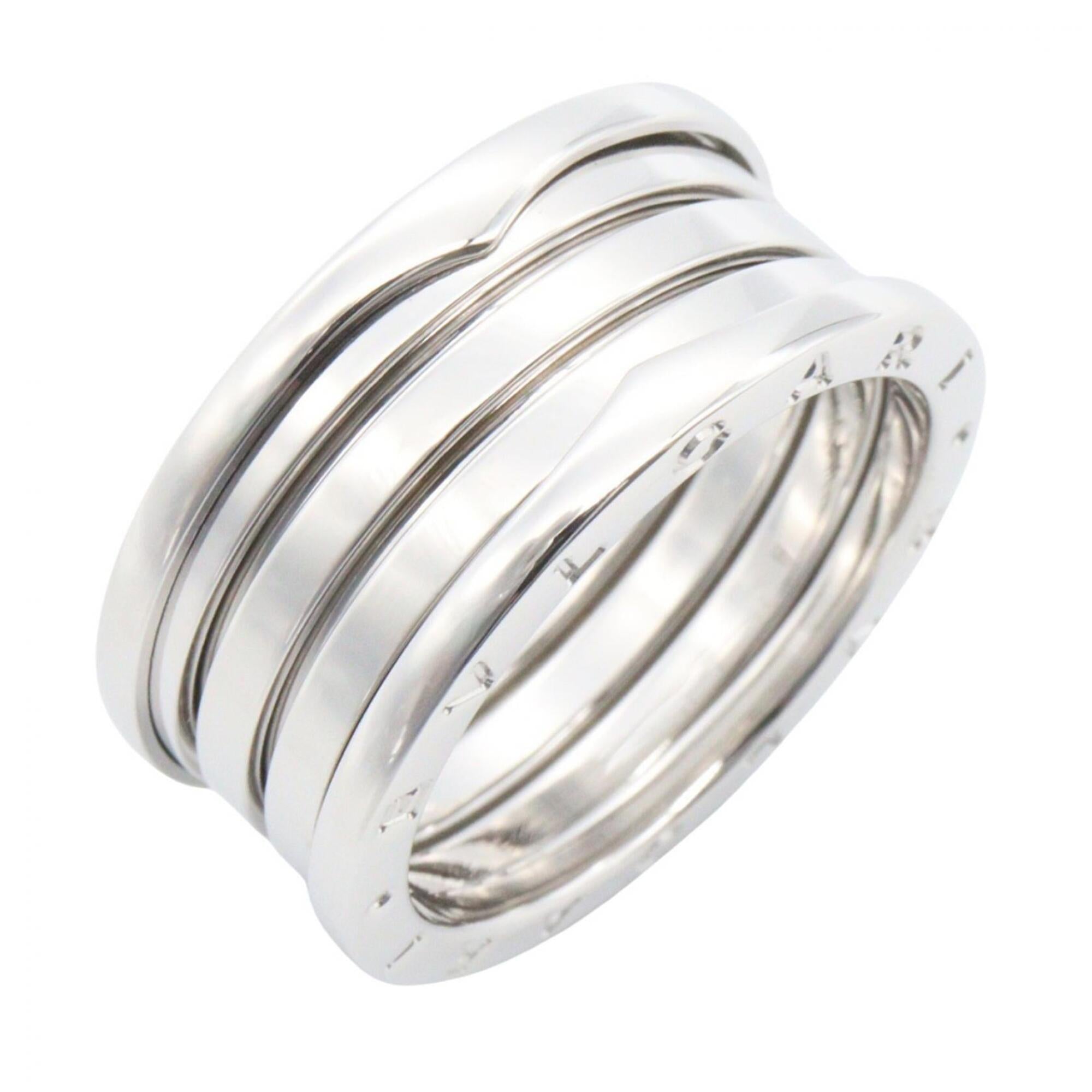 Bvlgari Silver White Gold (18K) Band Ring (Pre-Owned)