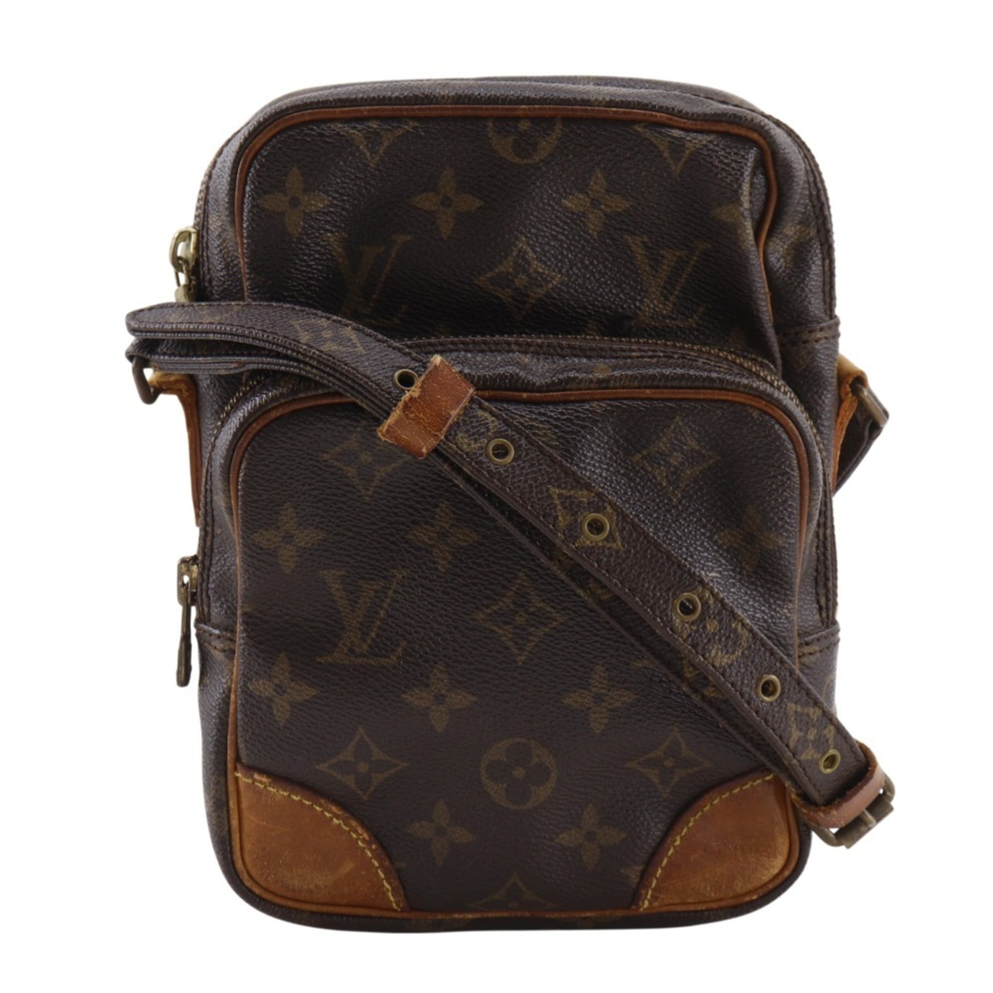 Louis Vuitton Brown Monogram Canvas Shoulder Bag (Pre-Owned)