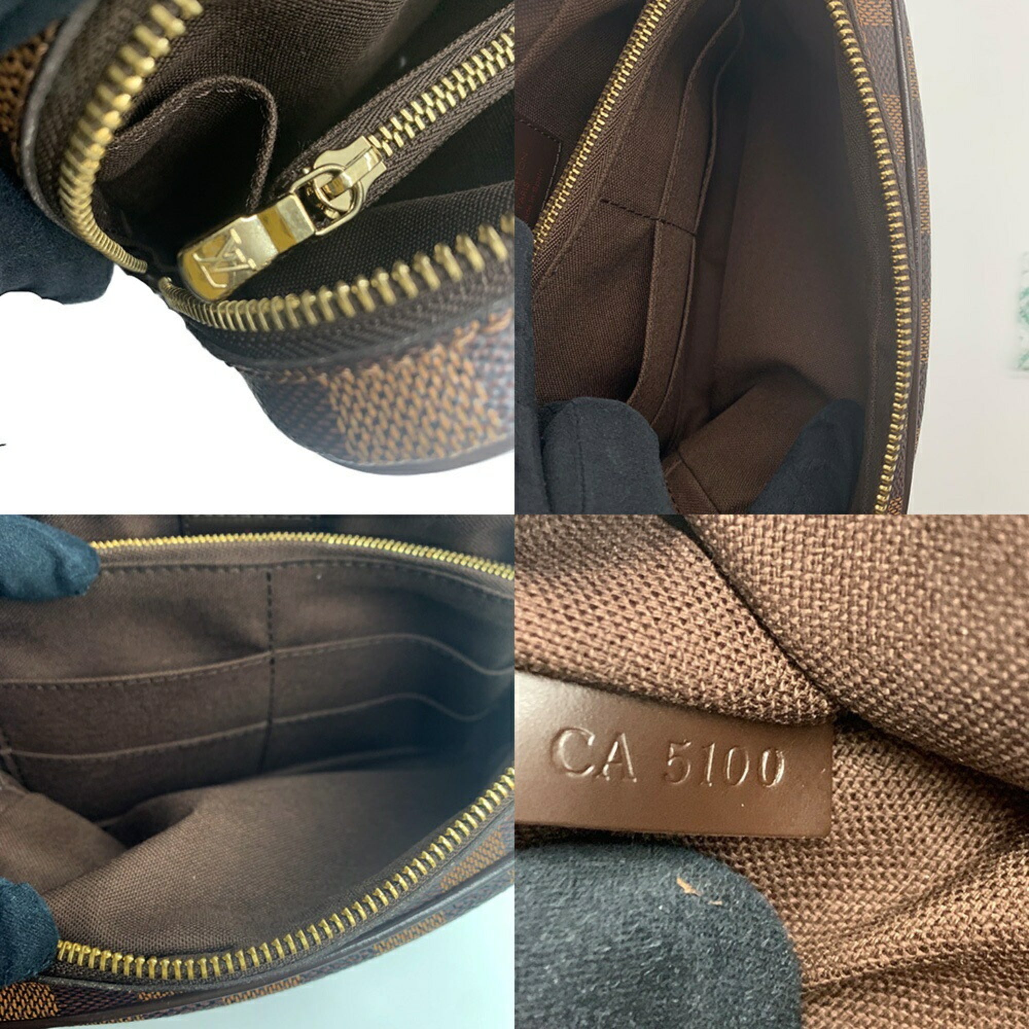 Louis Vuitton Damier Dark Brown Damier Canvas Sling Bag (Pre-Owned)