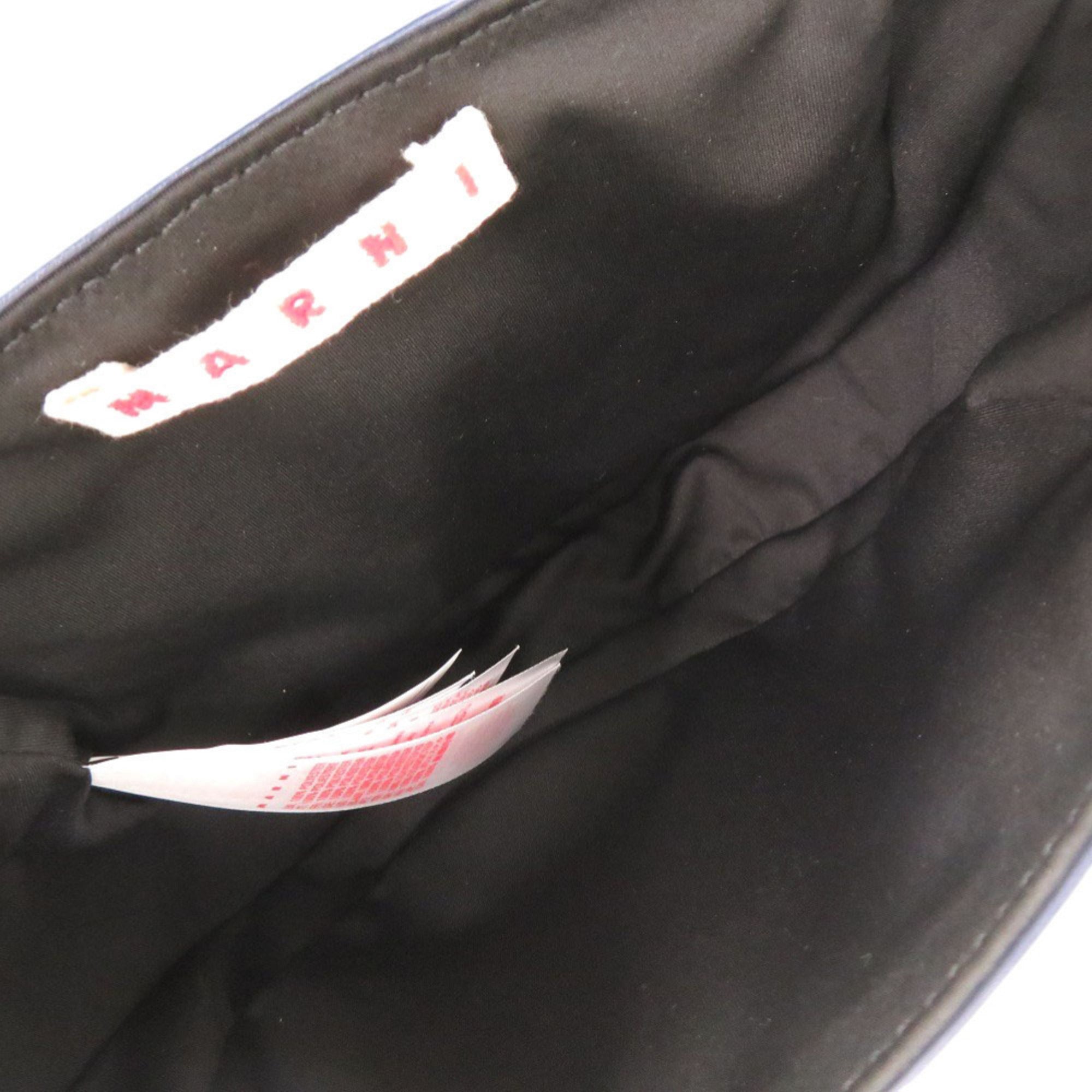 Marni Navy Polyester Shoulder Bag (Pre-Owned)