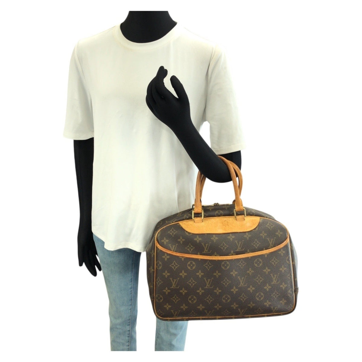 Louis Vuitton Monogram Brown Pvc Leather Handbag (Pre-Owned)