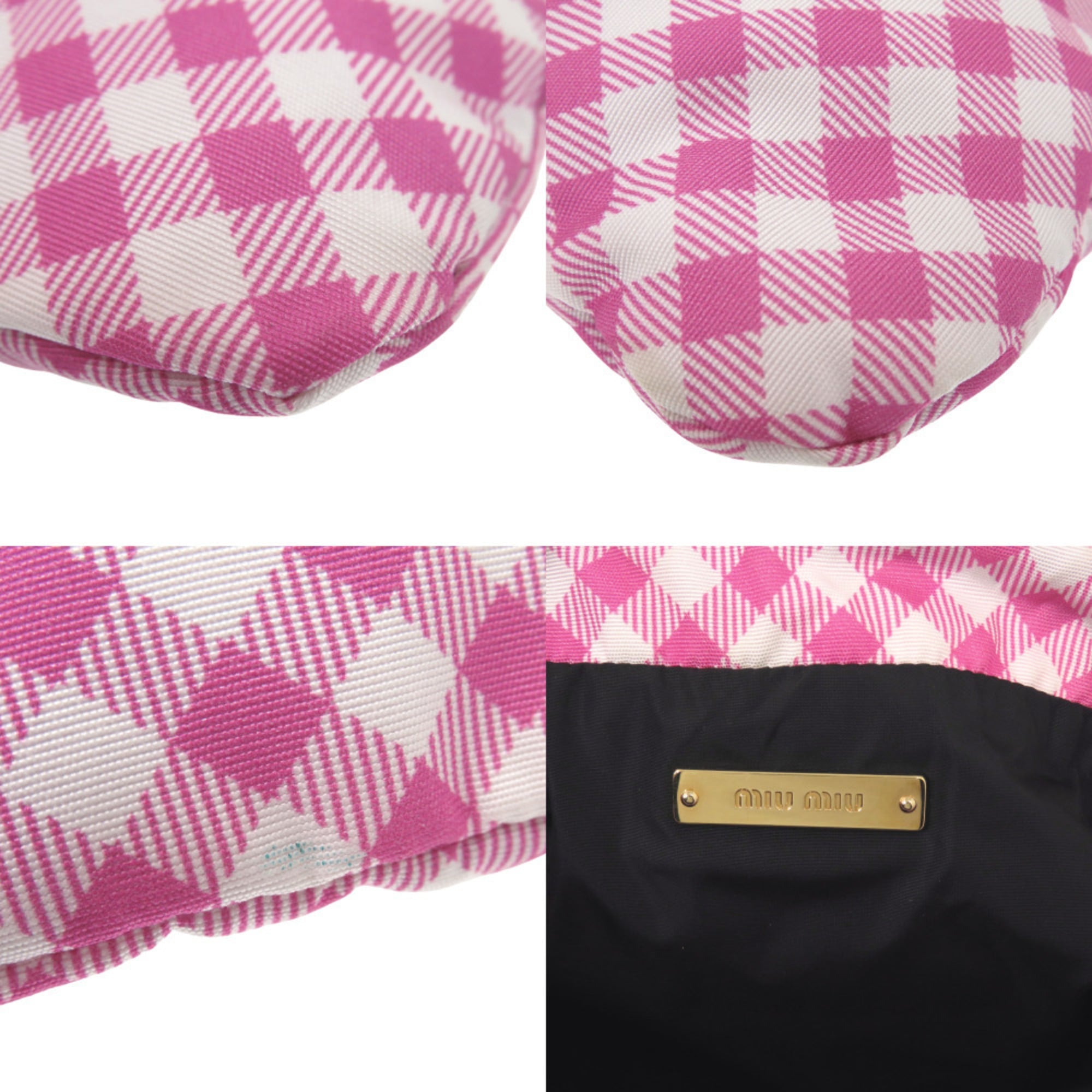 Miu Miu Pink Nylon Pouch (Pre-Owned)