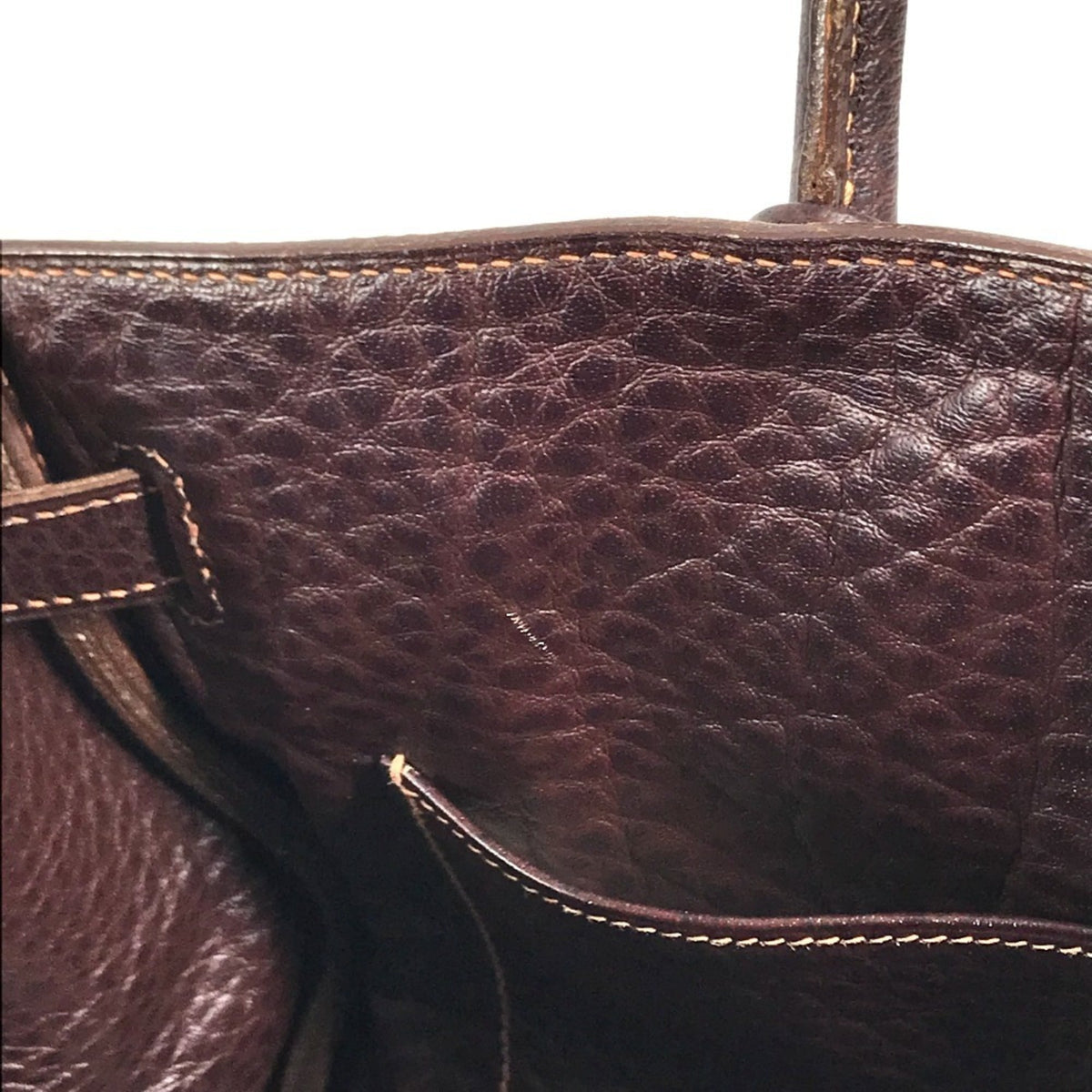 Hermes Brown Havane Fjord Leather Handbag Tote Bag (Pre-Owned)