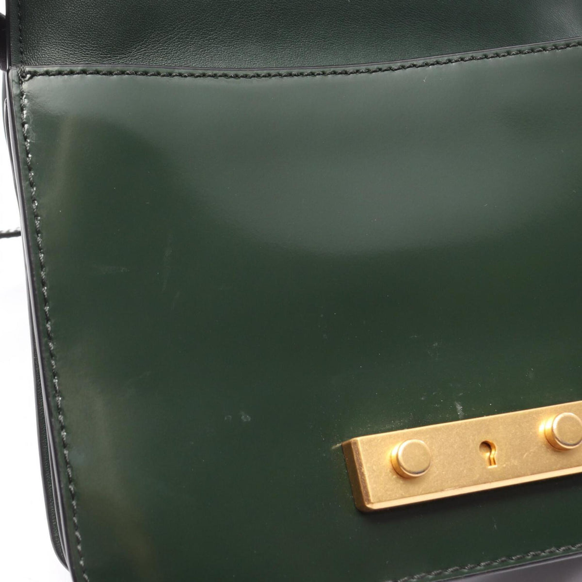 Tory Burch Green Leather Handbag (Pre-Owned)
