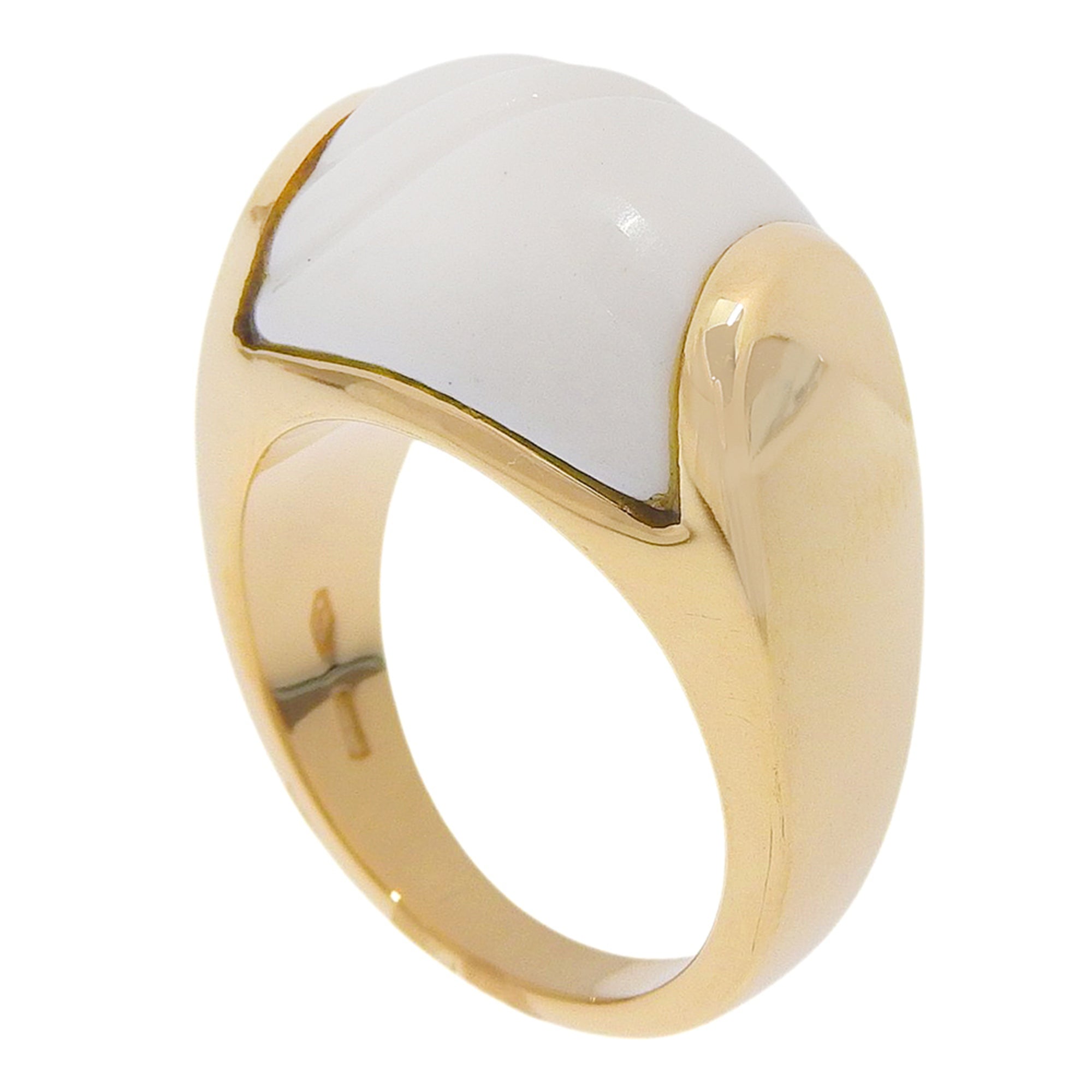 Bvlgari Yellow Gold (18K) Ceramic Band Ring (Pre-Owned)
