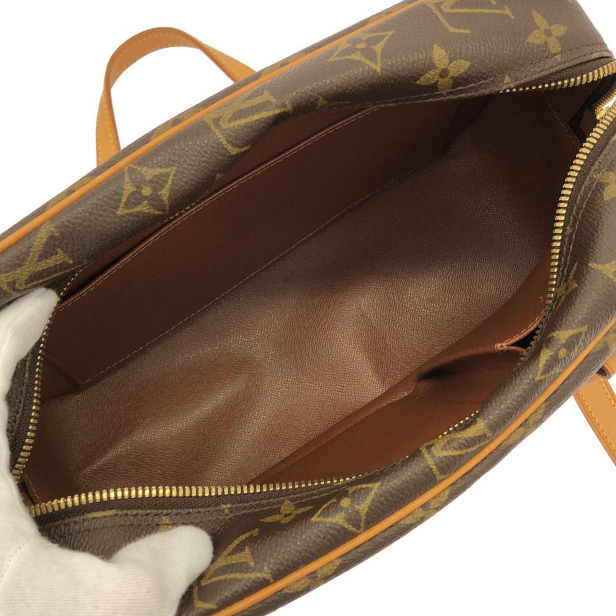 Louis Vuitton Monogram Marron Coated Canvas Shoulder Bag (Pre-Owned)