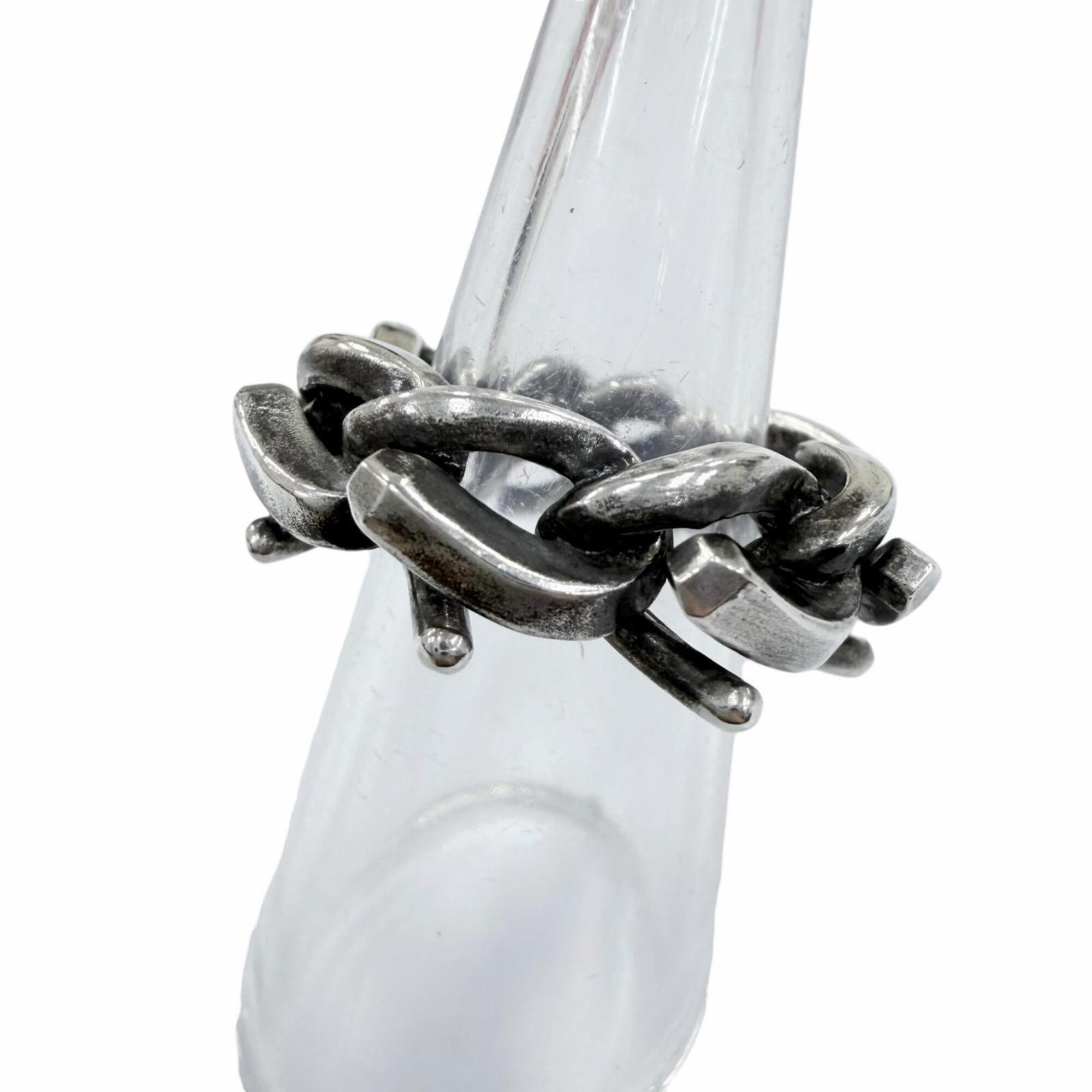Tiffany Silver Silver 925 Band Ring (Pre-Owned)