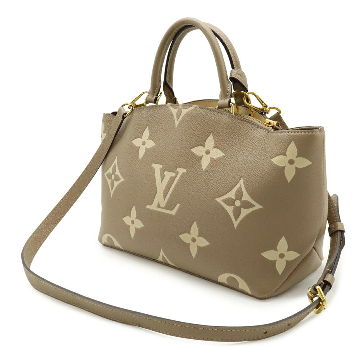 Louis Vuitton Beige Tourterelle Monogram Canvas Pvc Coated Canvas Handbag Shoulder Bag (Pre-Owned)