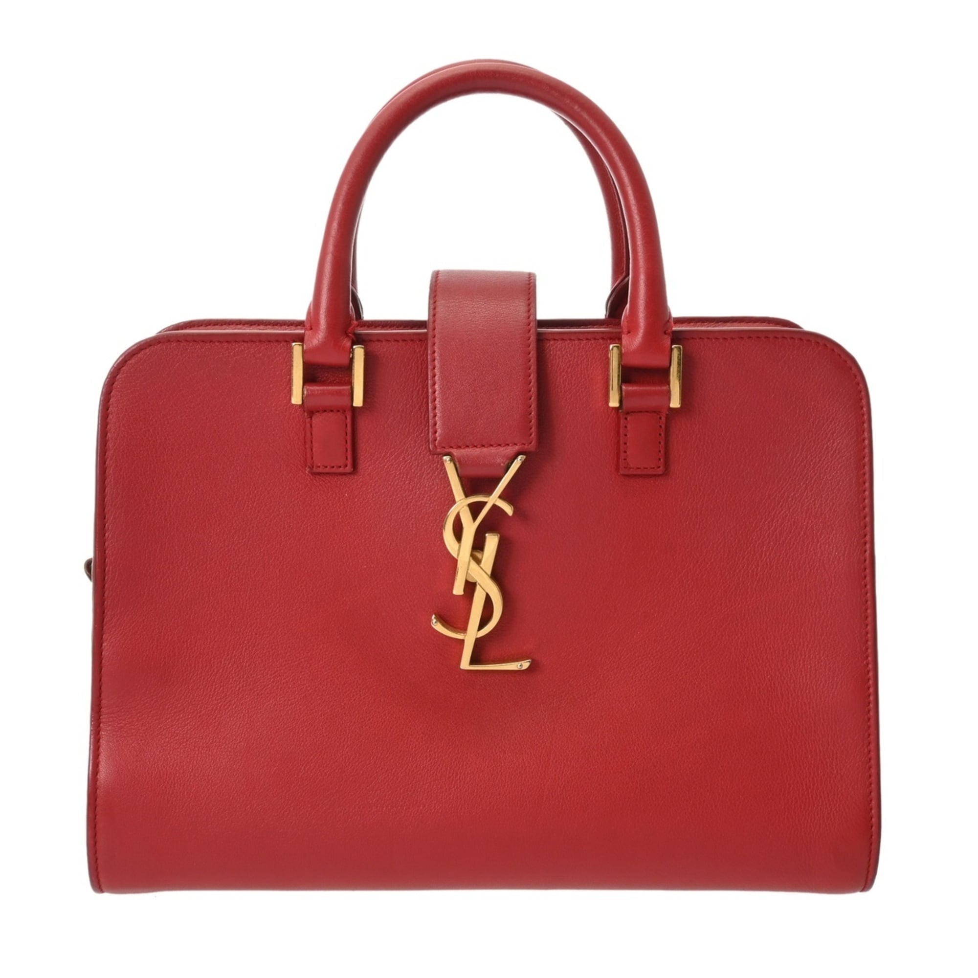 Saint Laurent Red Color Leather Handbag (Pre-Owned)