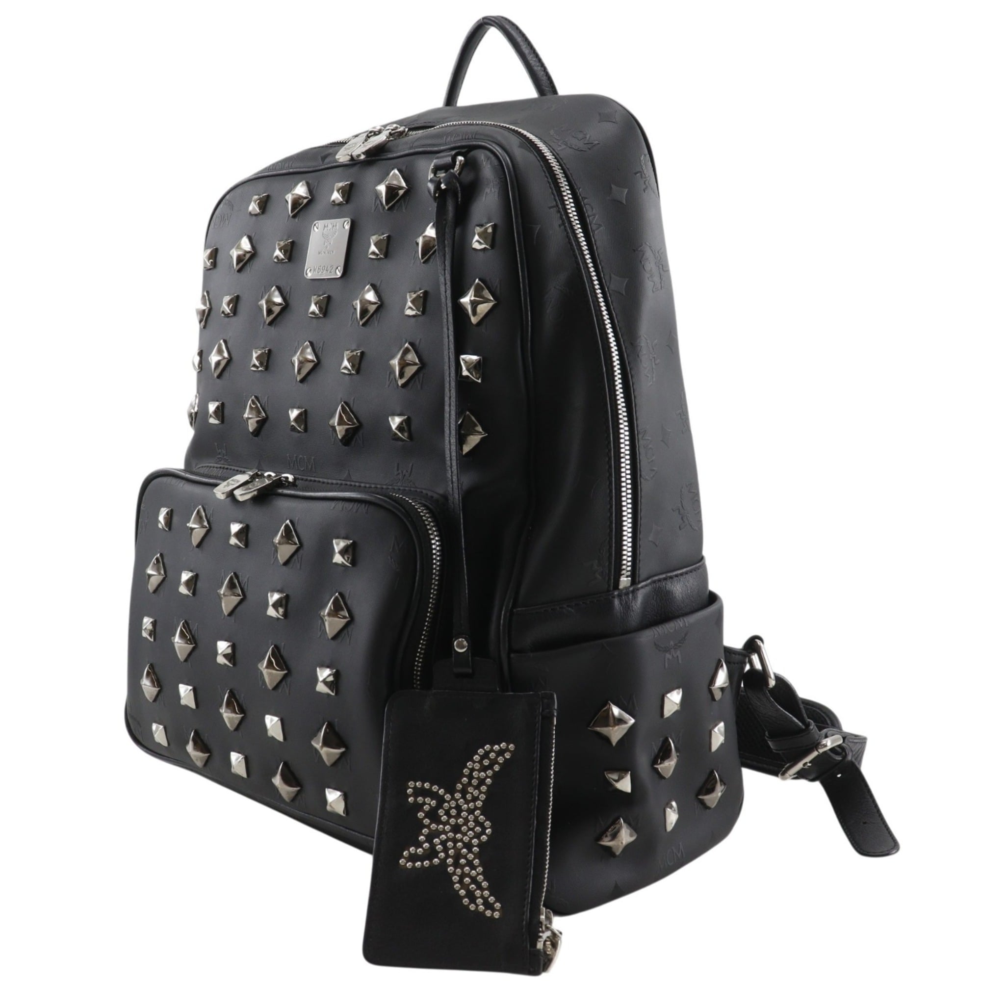 Mcm Black Pvc Backpack (Pre-Owned)