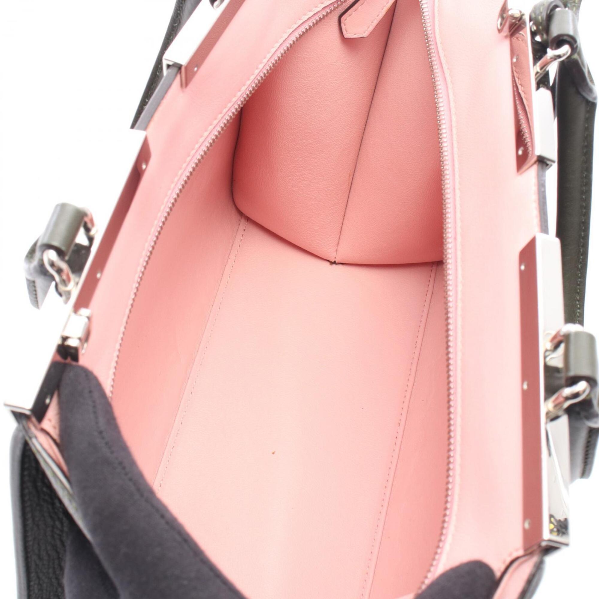 Fendi Khaki Pink Leather Handbag (Pre-Owned)