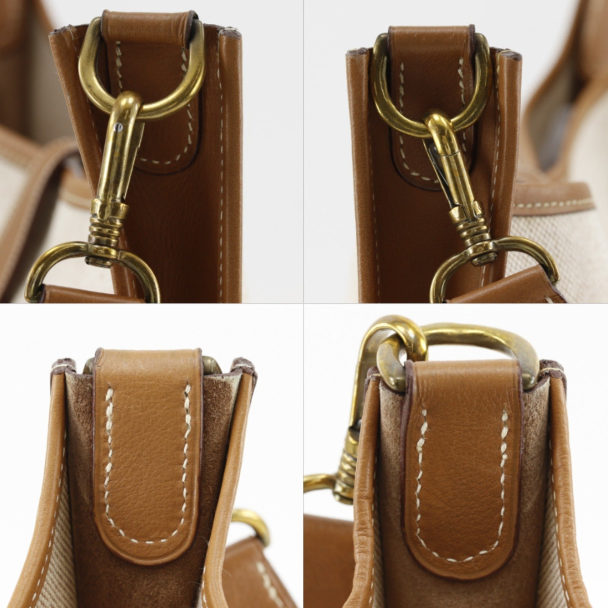 Hermes Beige Toile H Shoulder Bag (Pre-Owned)