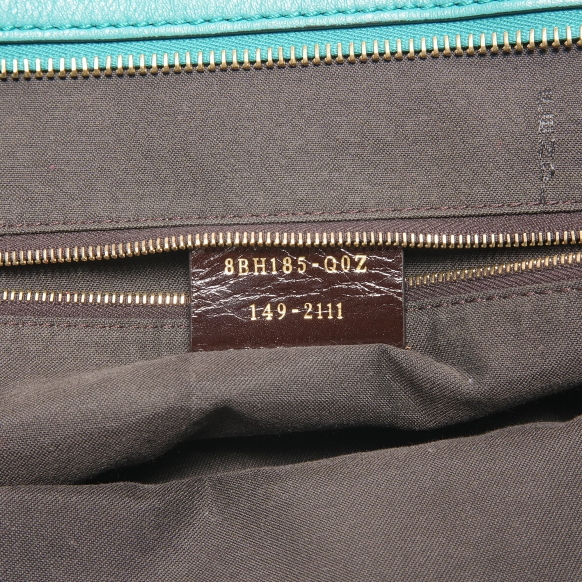 Fendi Pequin Brown Canvas Shoulder Bag (Pre-Owned)