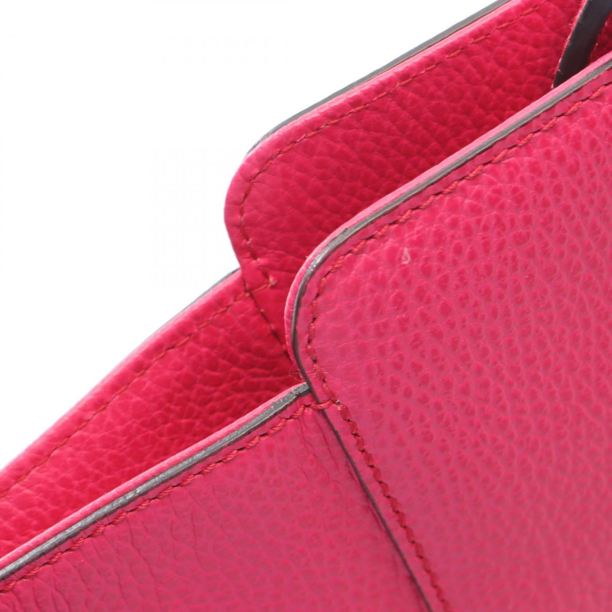 Gucci Pink Leather Handbag Tote Bag (Pre-Owned)
