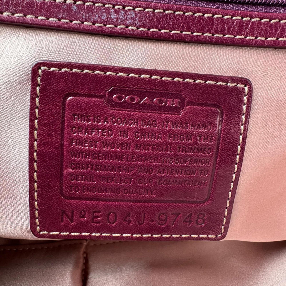 Coach Purple Suede Wool Jacquard Patent Leather Handbag (Pre-Owned)