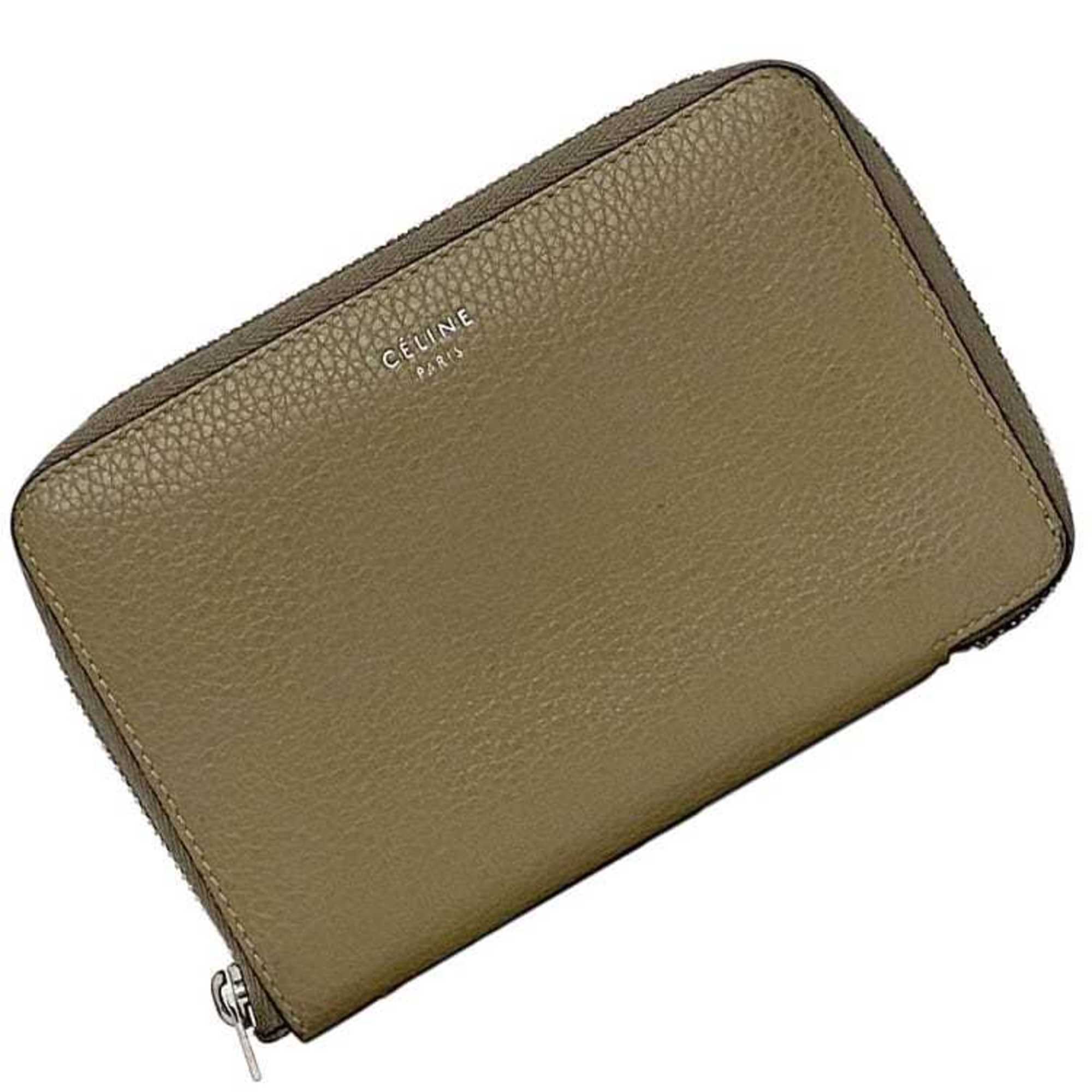 Celine Beige Leather Wallet (Bi-Fold) (Pre-Owned)