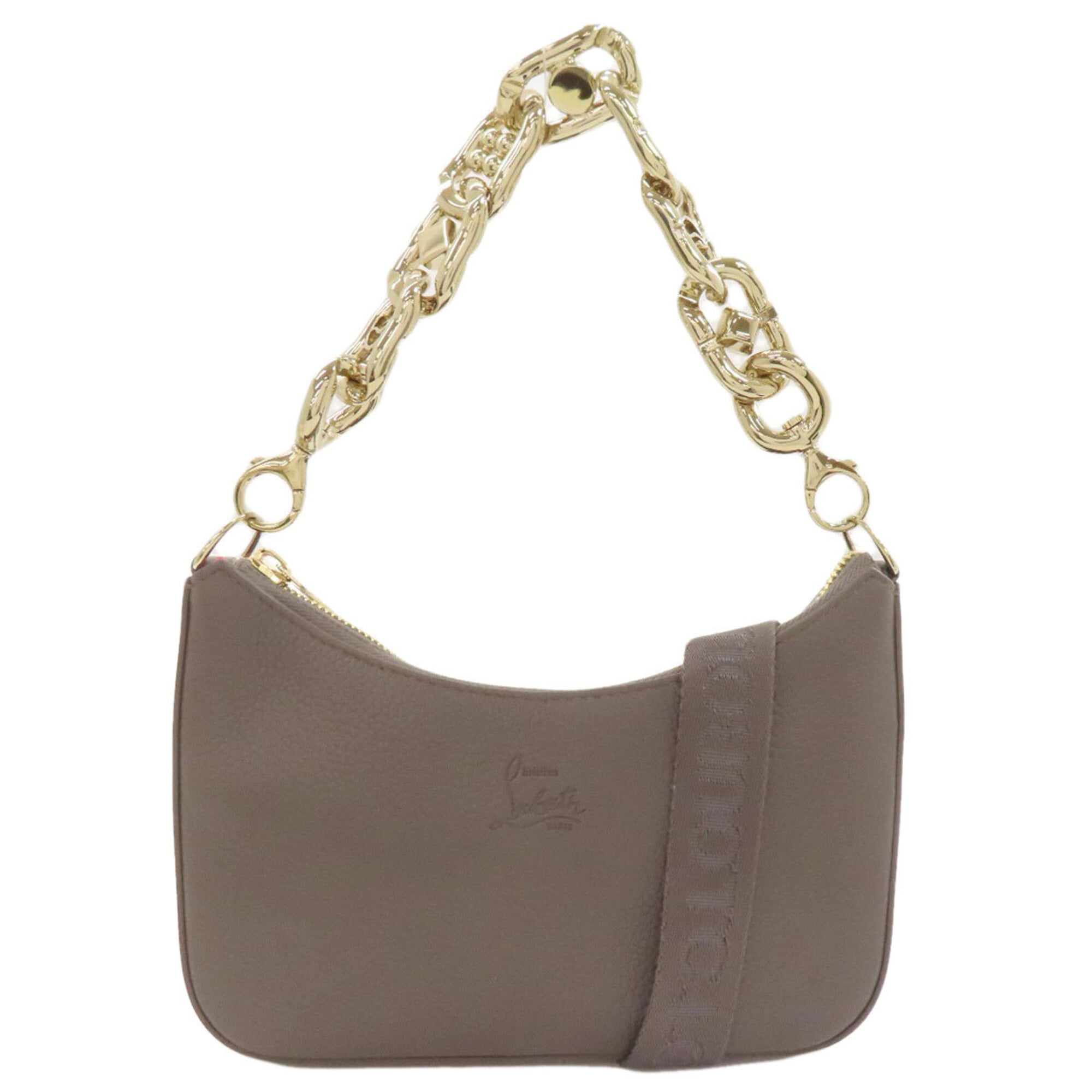 Christian Louboutin Gray Leather Handbag (Pre-Owned)