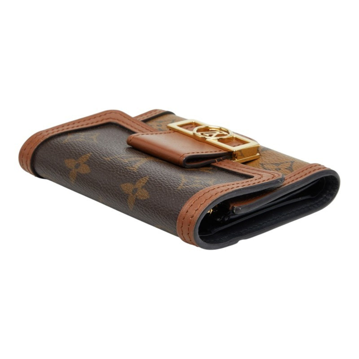 Louis Vuitton Brown Pvc Leather Wallet (Tri-Fold) (Pre-Owned)