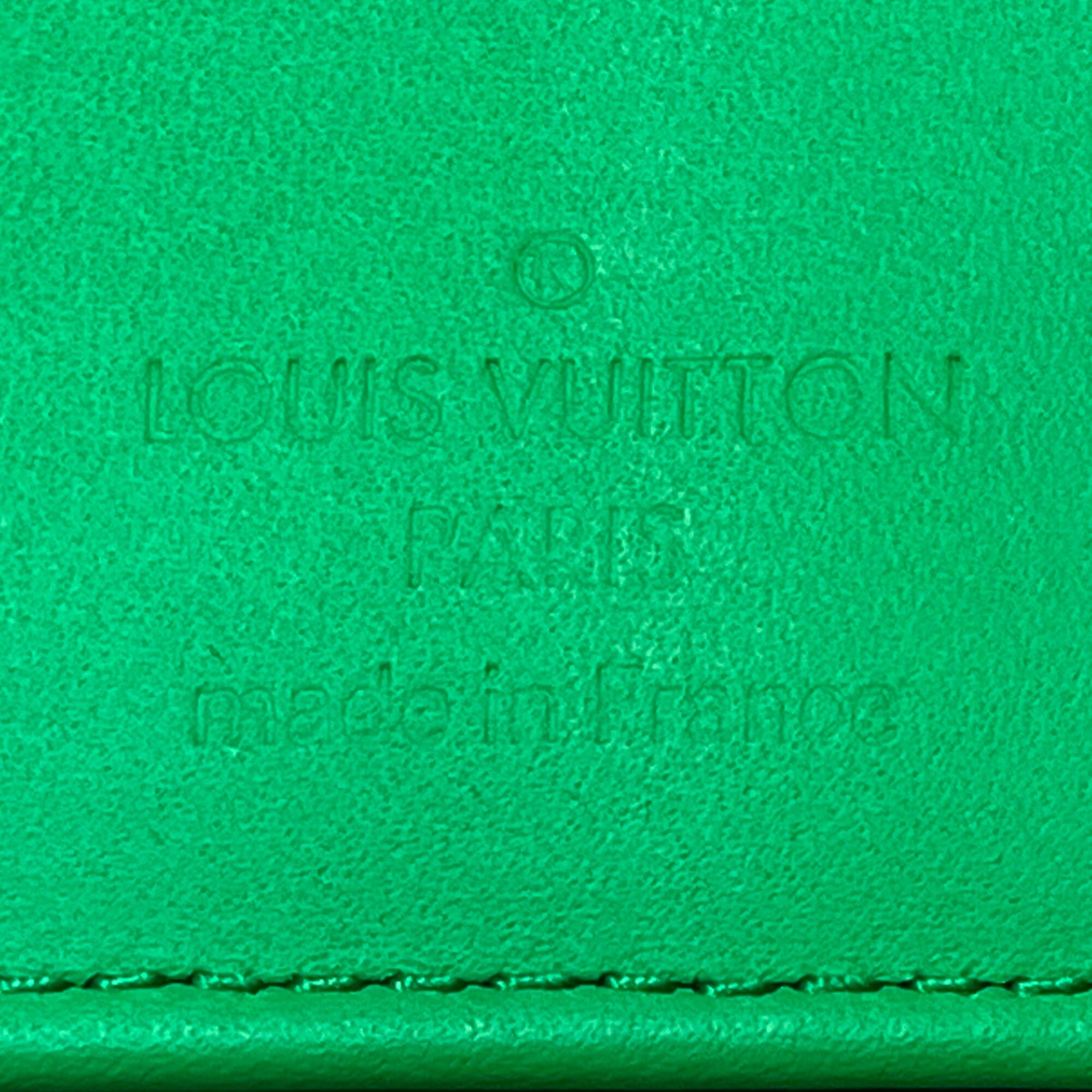 Louis Vuitton Green Cuir Ombre Leather Long Wallet (Bi-Fold) (Pre-Owned)