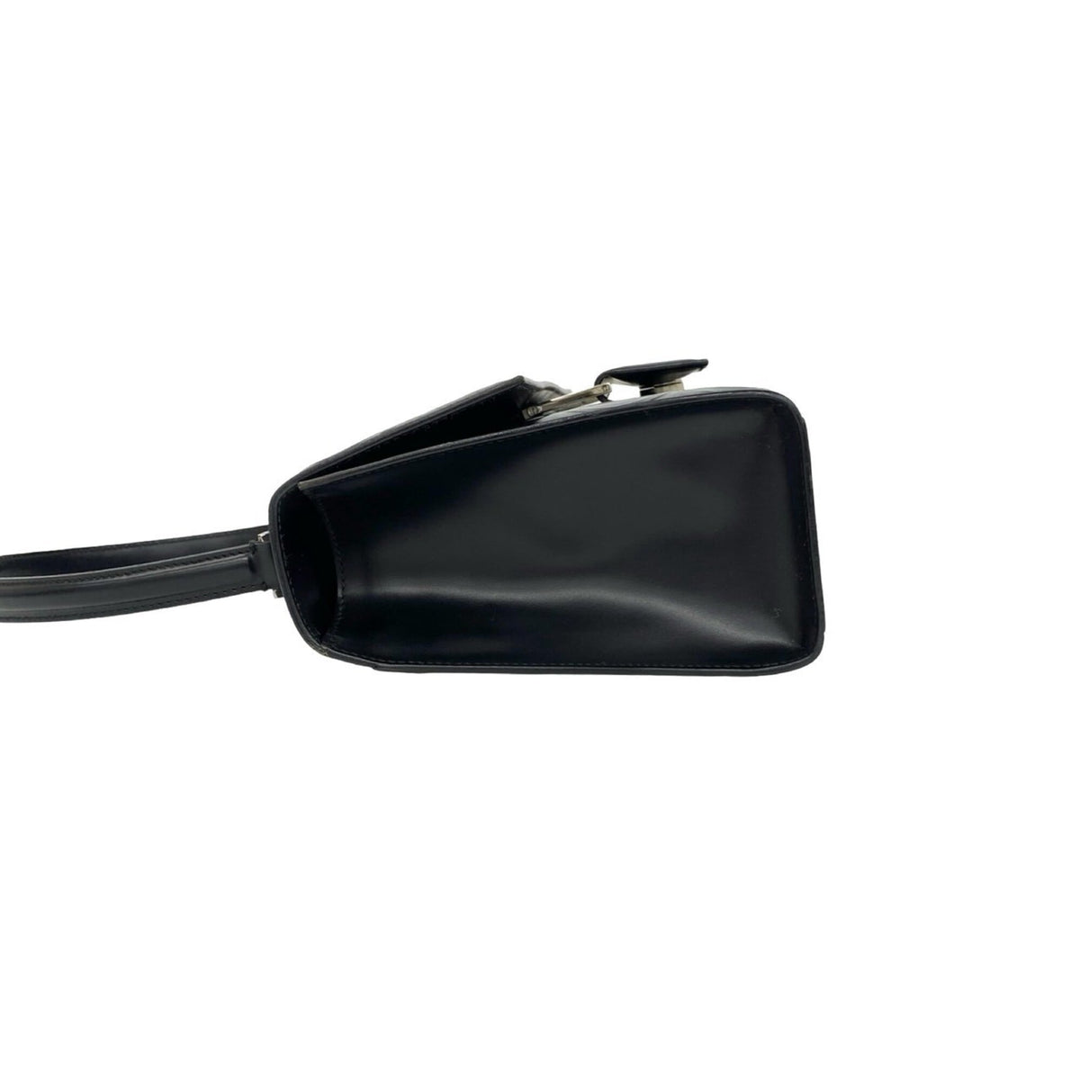 Salvatore Ferragamo Black Leather Handbag Shoulder Bag (Pre-Owned)