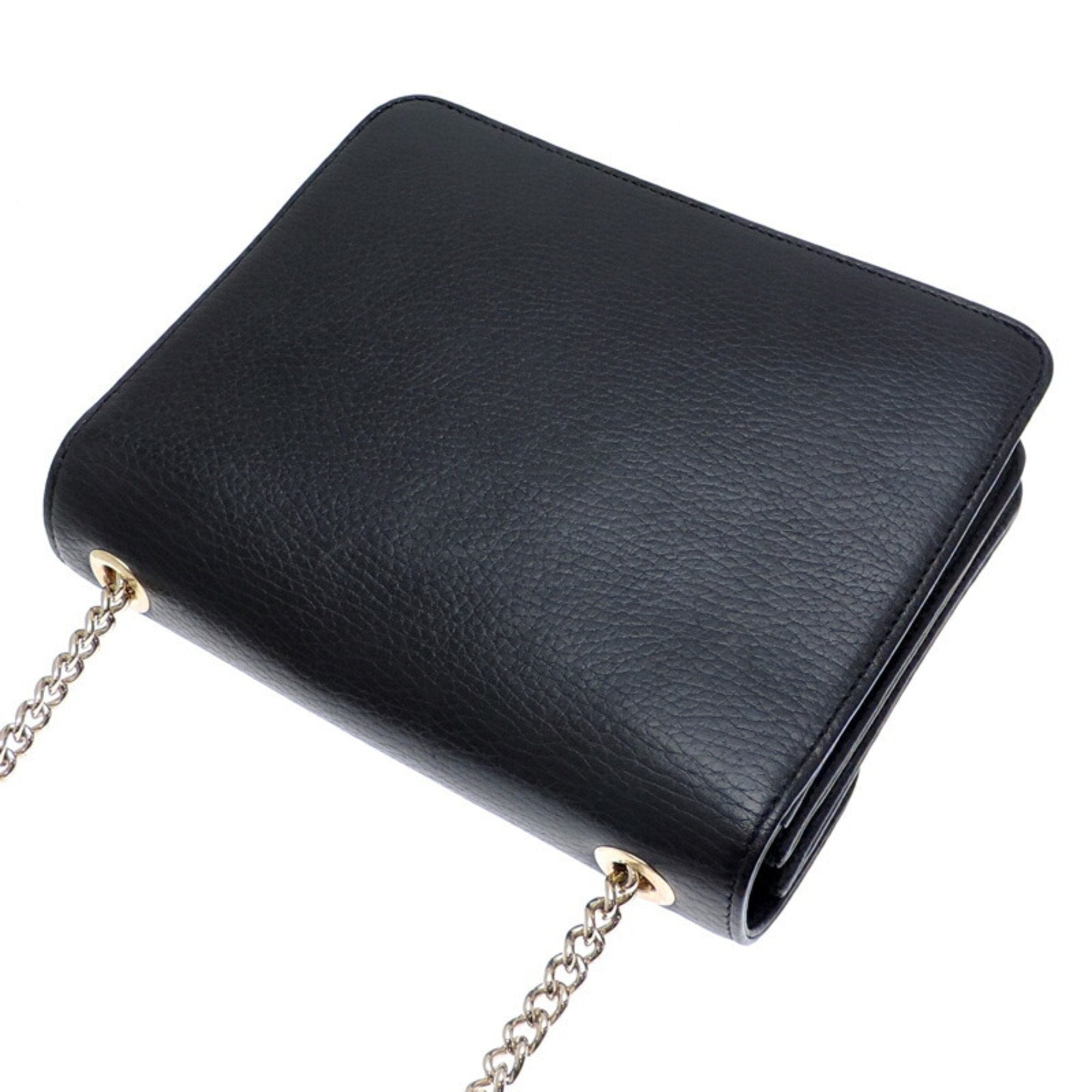 Gucci Black Leather Shoulder Bag (Pre-Owned)