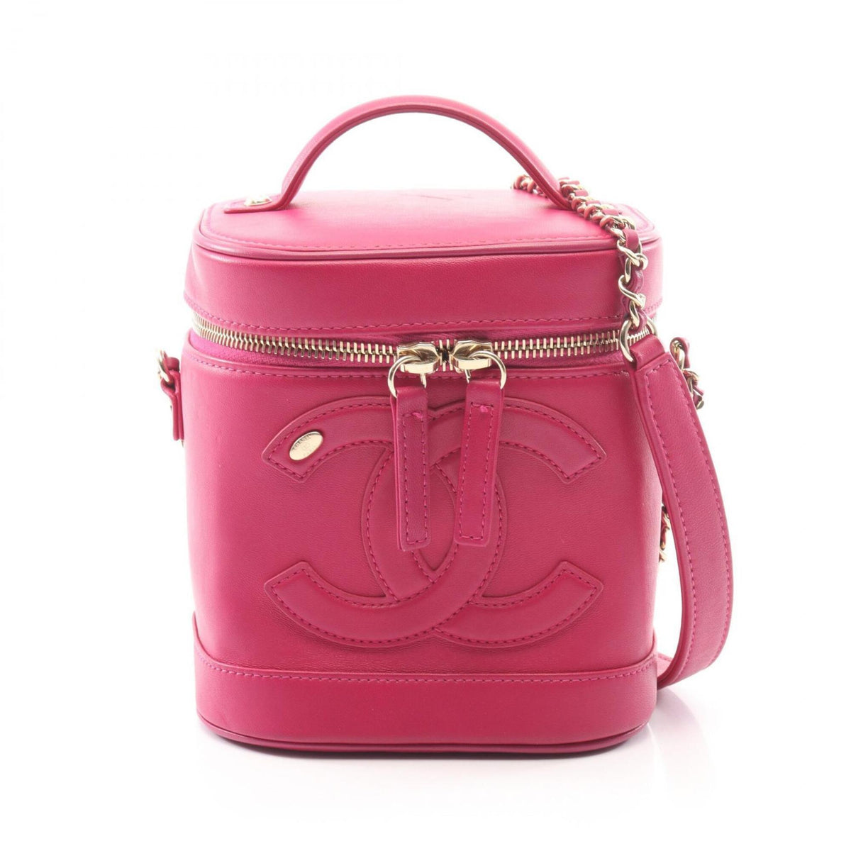 Chanel Pink Leather Handbag (Pre-Owned)