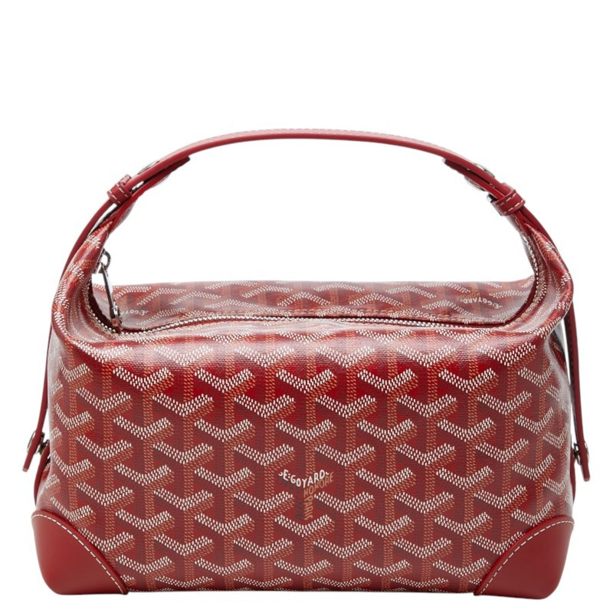 Goyard Red Color Pvc Leather Handbag (Pre-Owned)