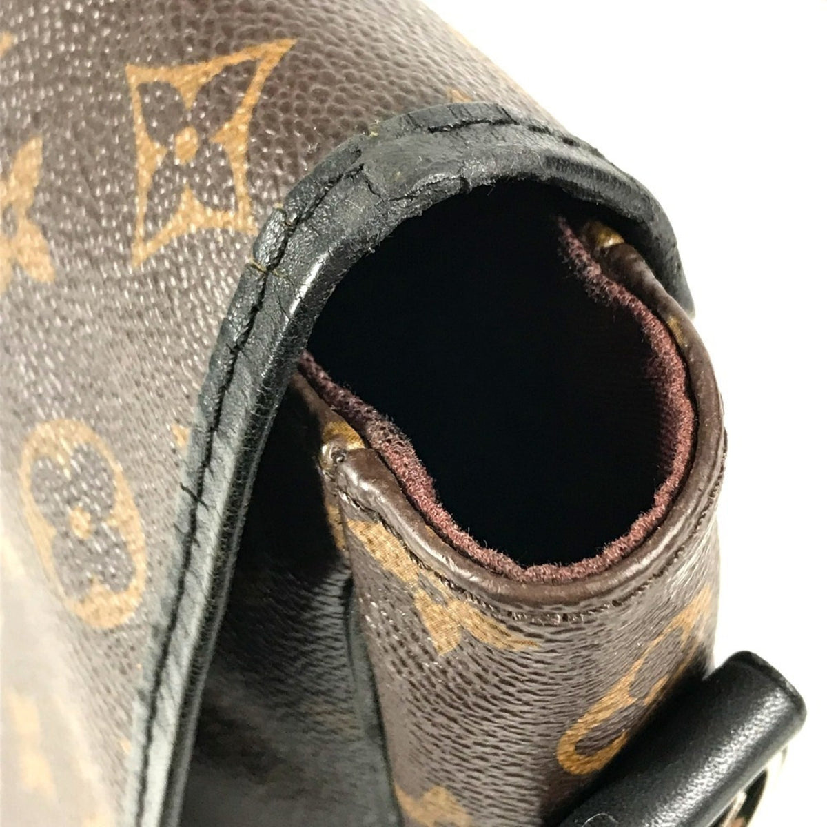 Louis Vuitton Black Brown Monogram Canvas Pochette Shoulder Bag (Pre-Owned)