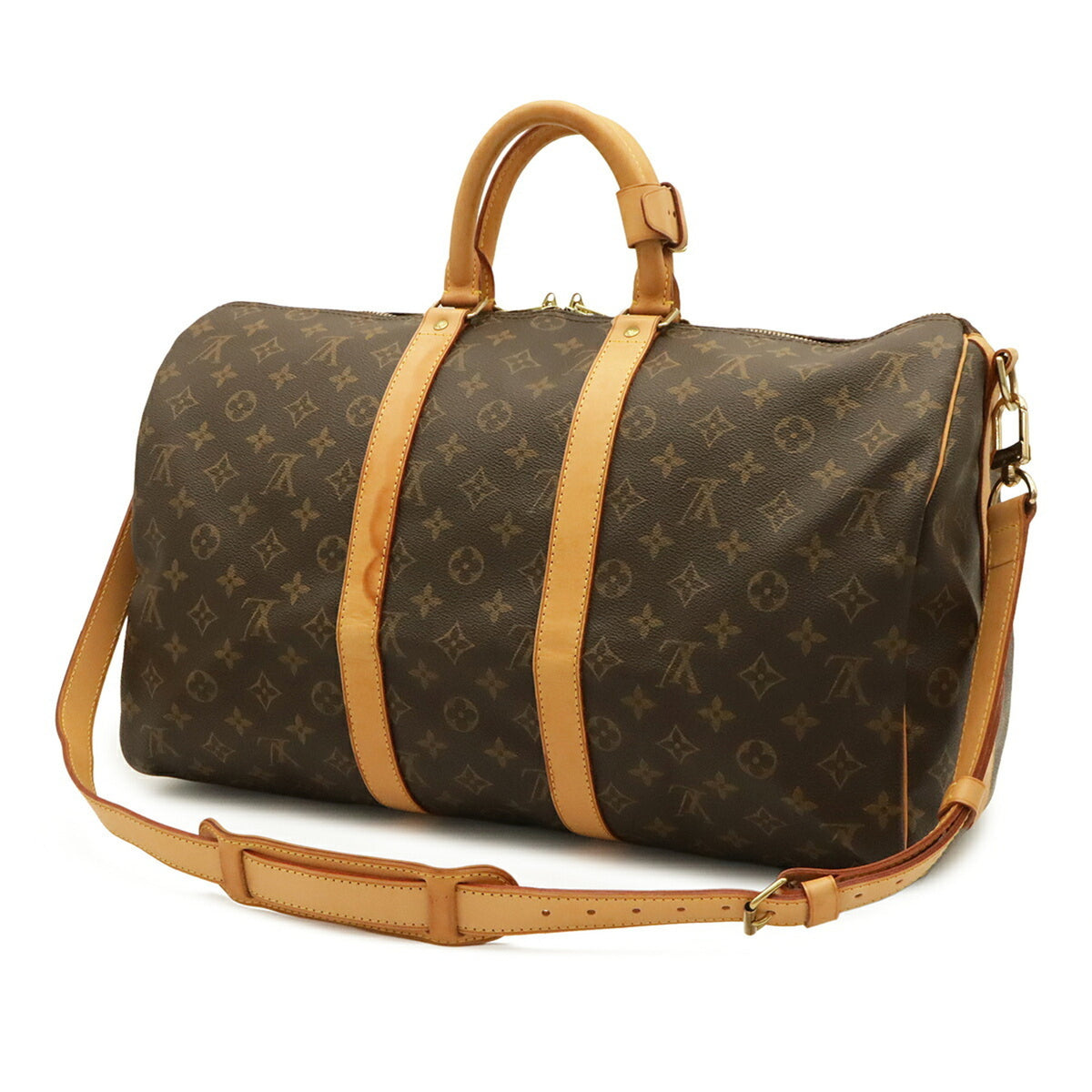 Louis Vuitton Brown Monogram Monogram Boston Bag Handbag Shoulder Bag (Pre-Owned)