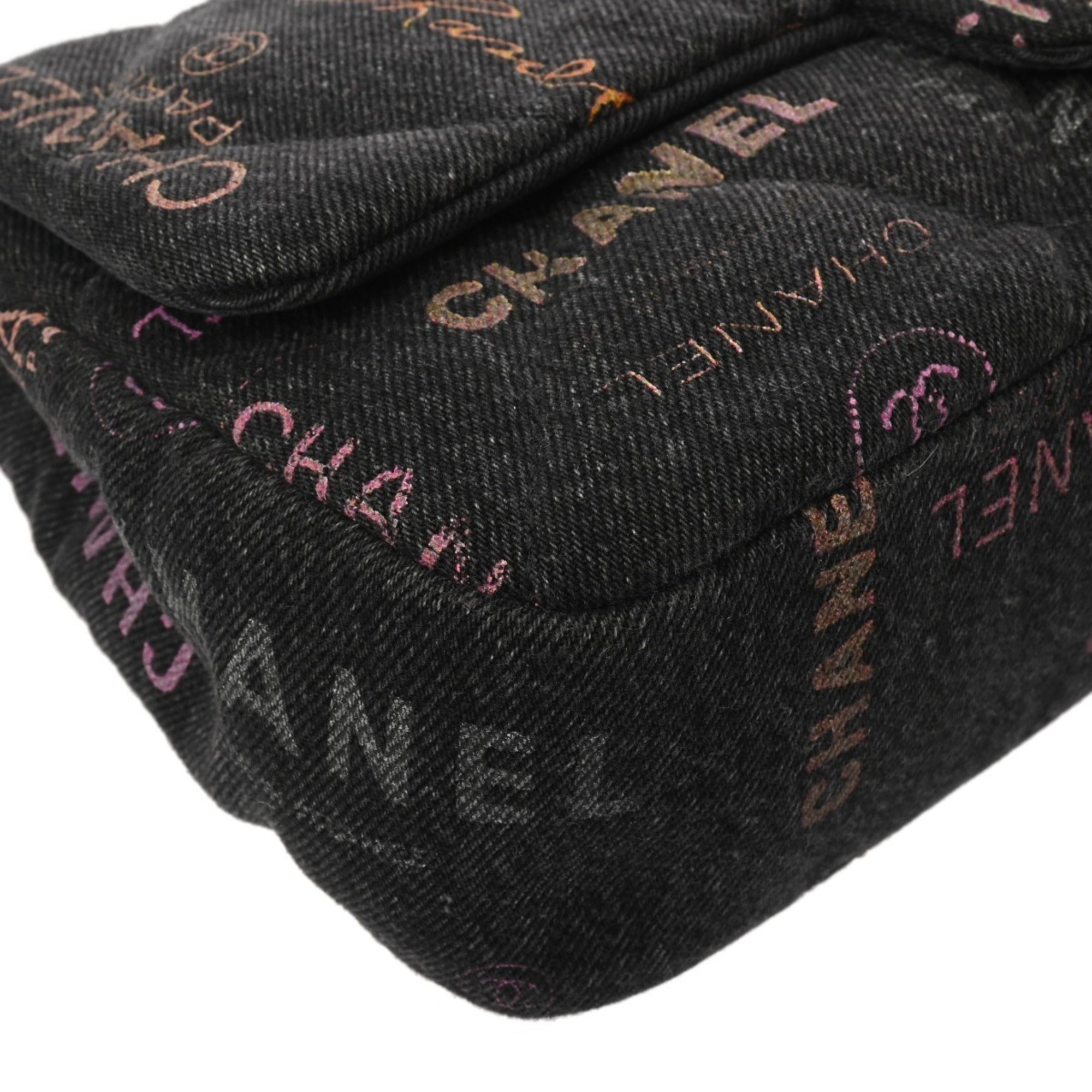 Chanel Black Denim Shoulder Bag (Pre-Owned)