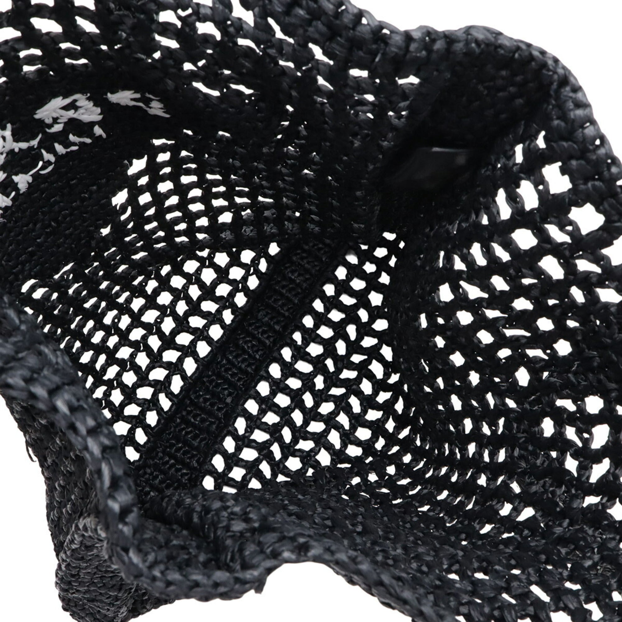 Prada Black Raffia Tote Bag (Pre-Owned)