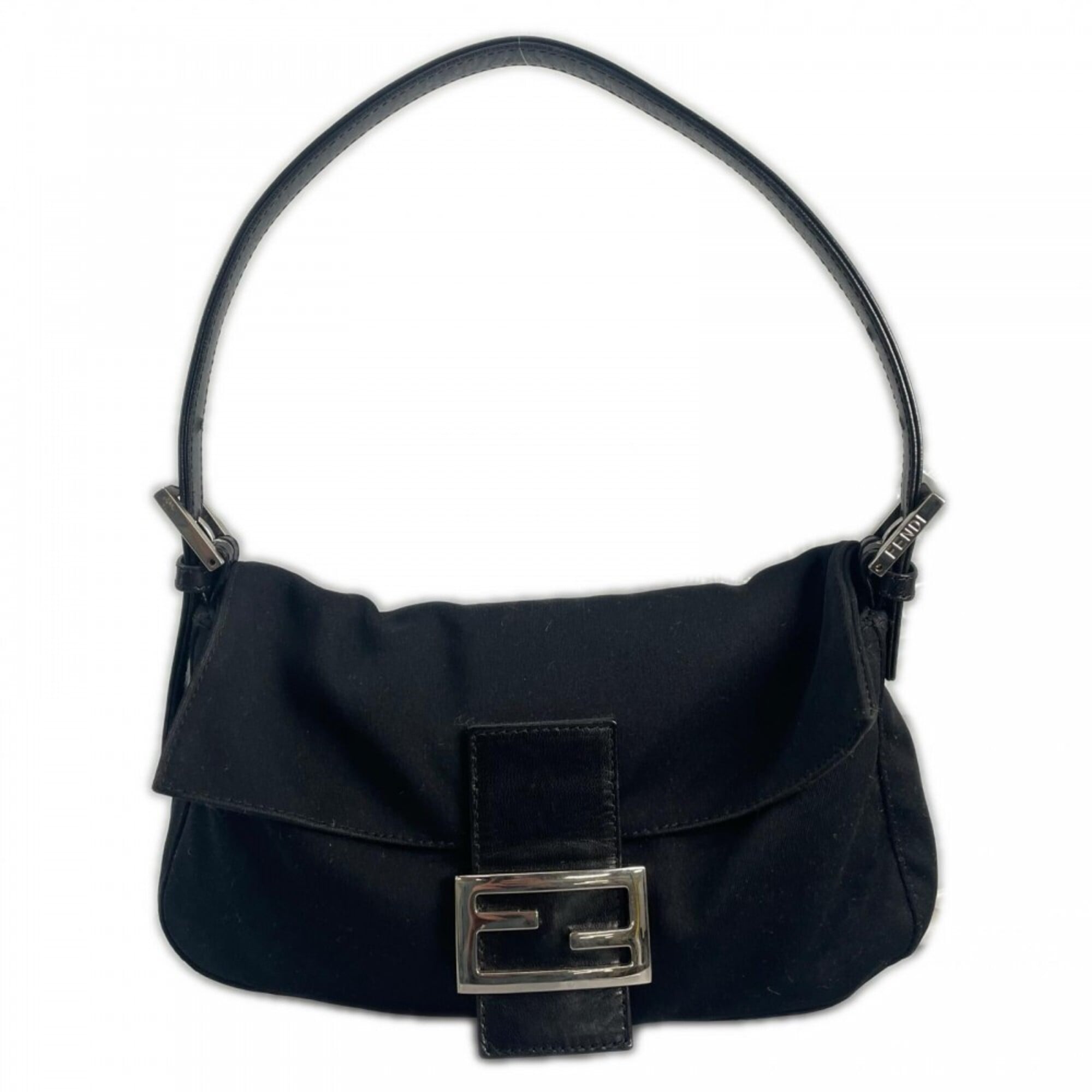 Fendi Black Satin Handbag (Pre-Owned)