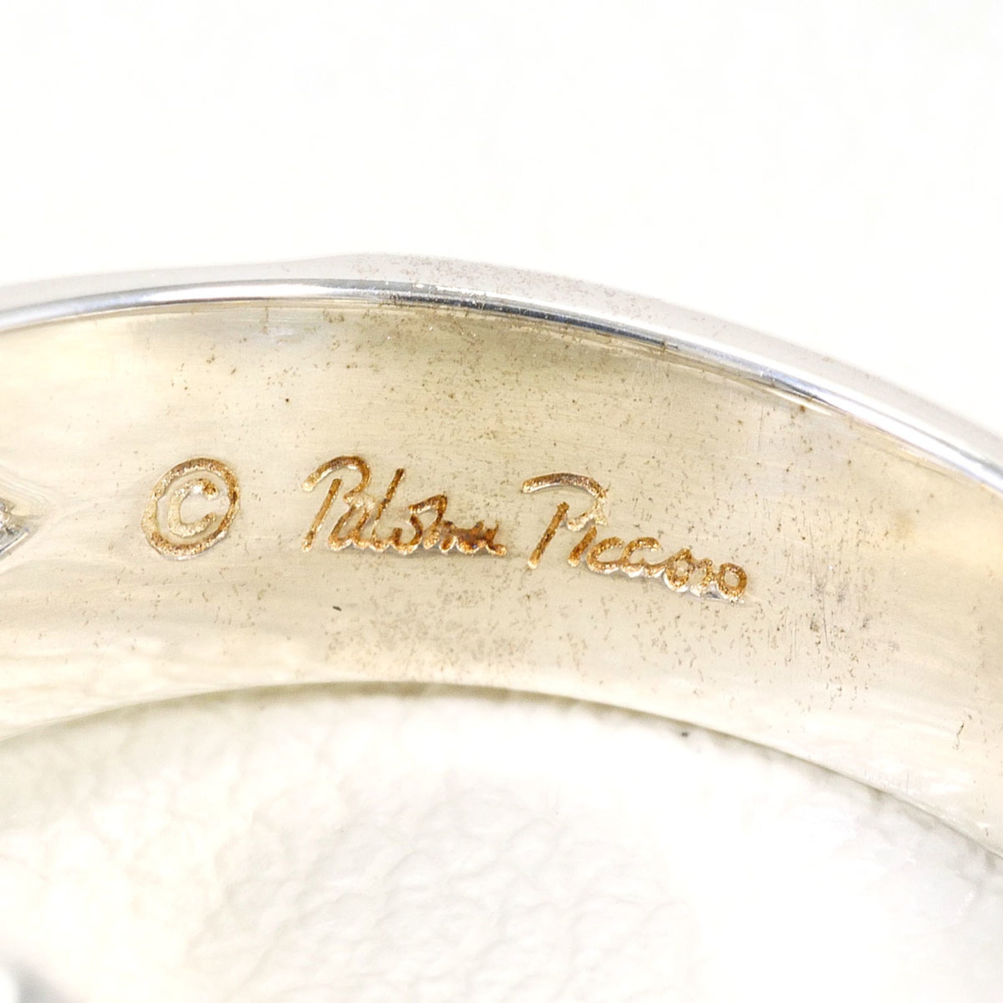 Tiffany Silver Silver 925 Band Ring (Pre-Owned)