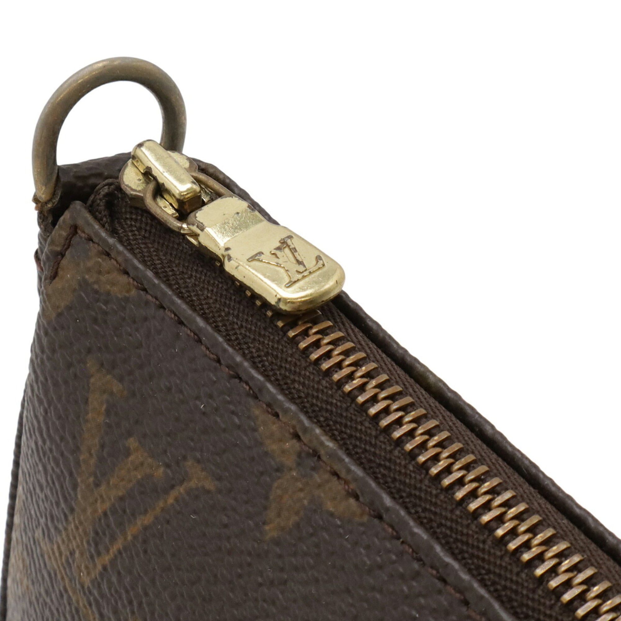 Louis Vuitton Brown Monogram Monogram Pvc Handbag Pochette Pouch (Pre-Owned)
