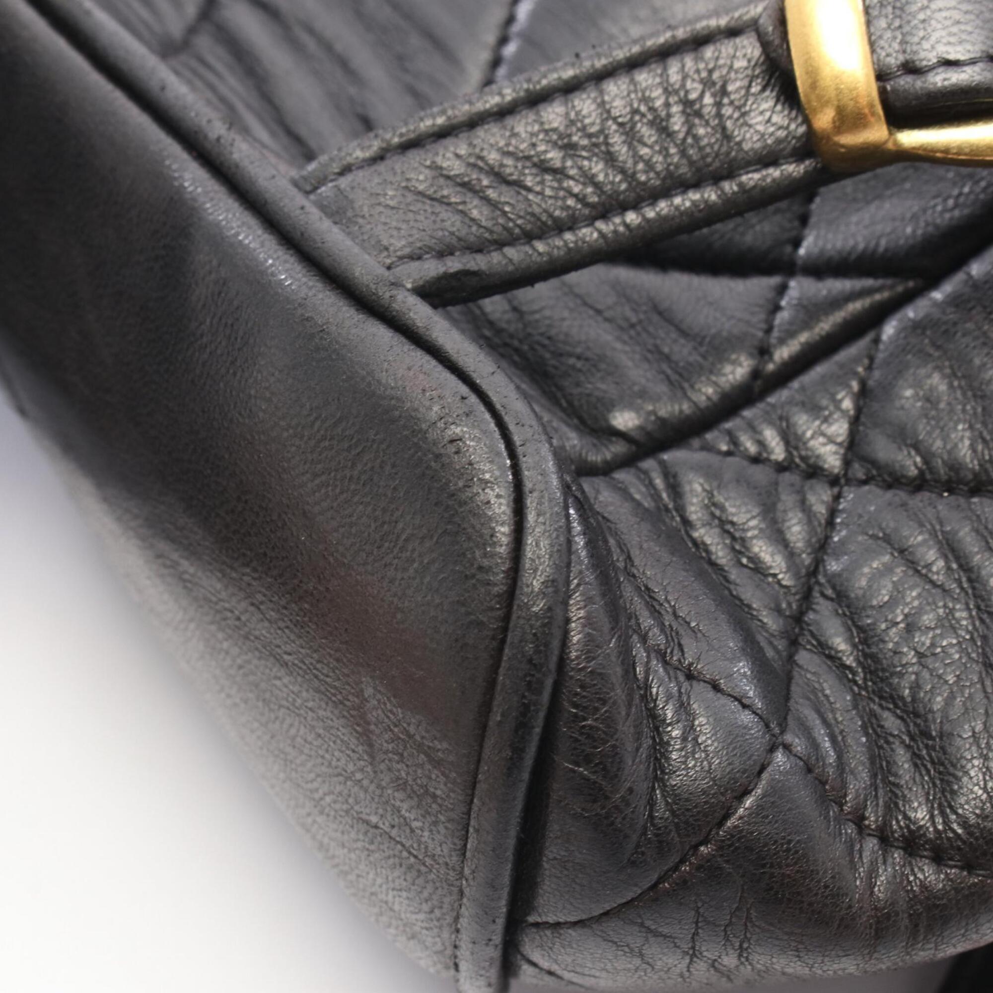 Chanel Black Leather Backpack (Pre-Owned)