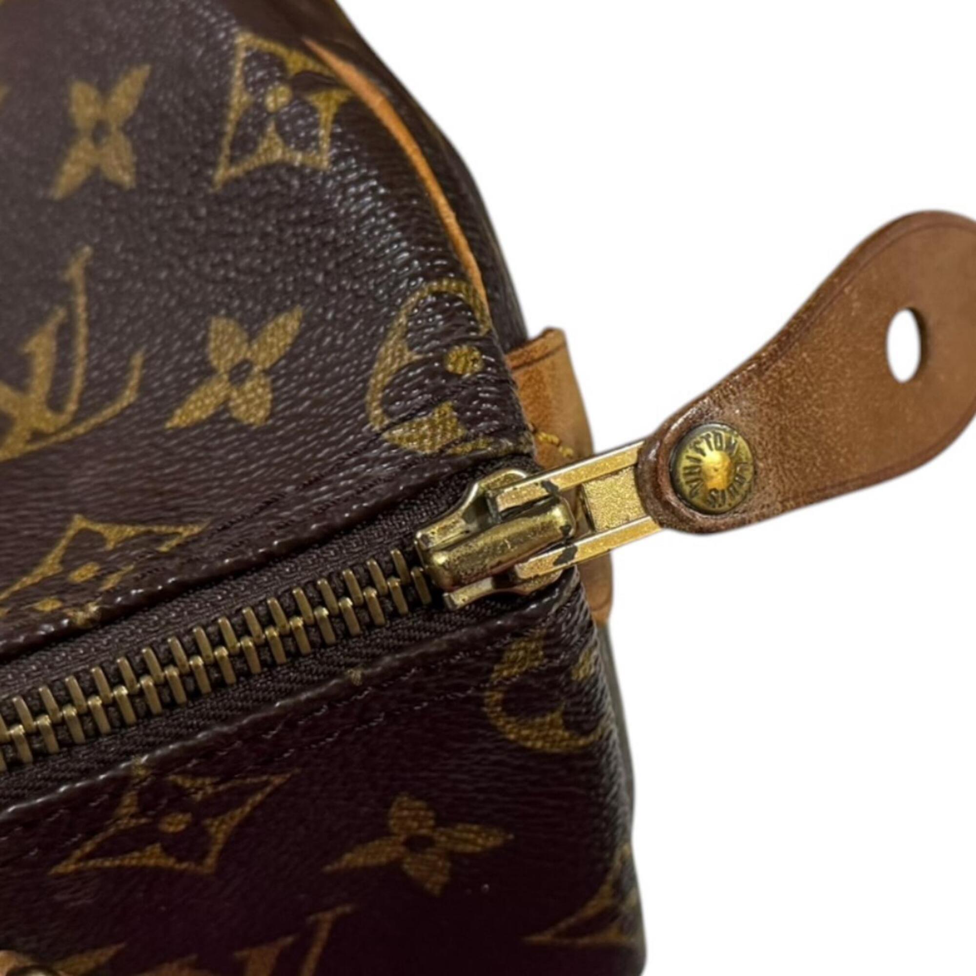 Louis Vuitton Brown Monogram Canvas Handbag (Pre-Owned)
