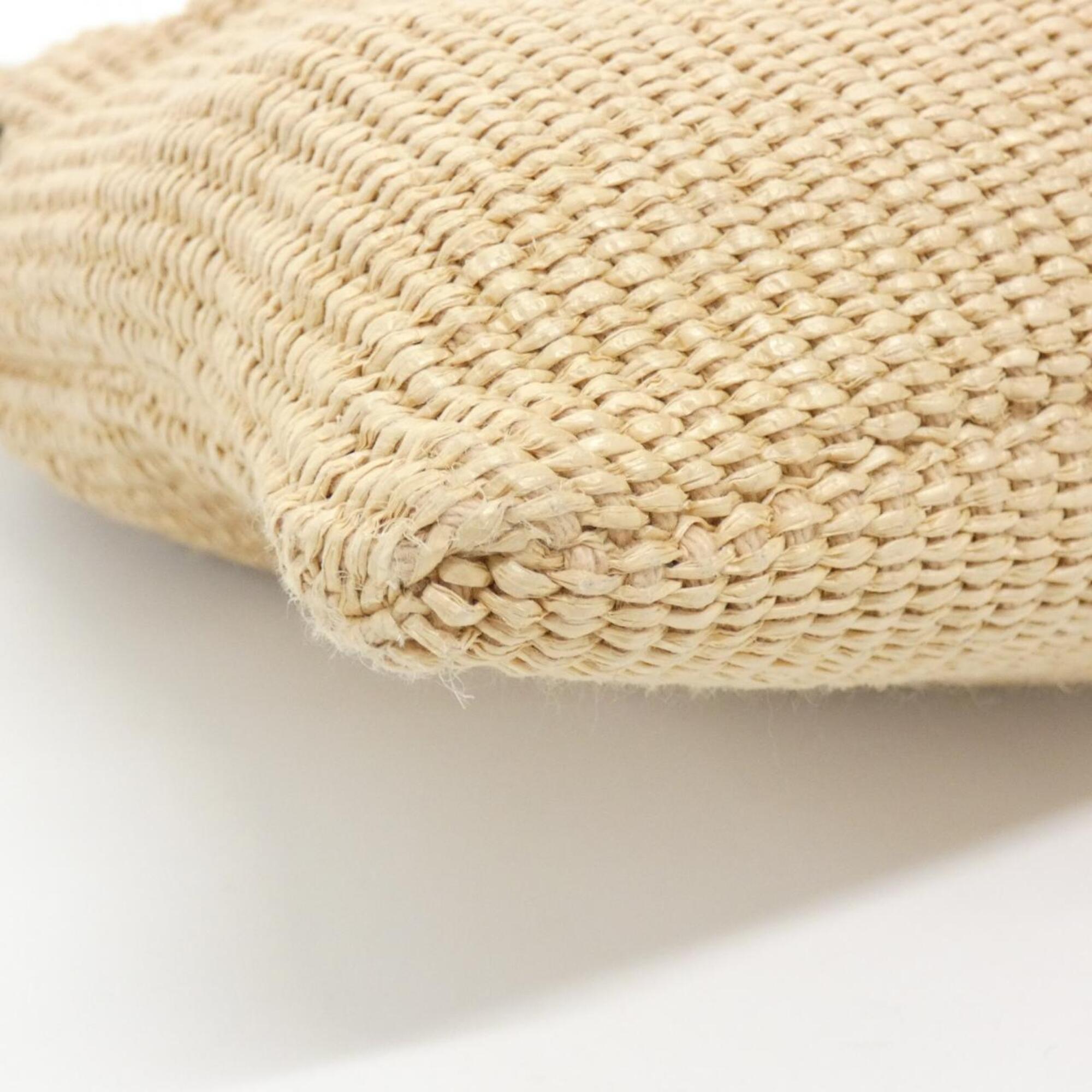 Fendi Beige Straw Shoulder Bag (Pre-Owned)