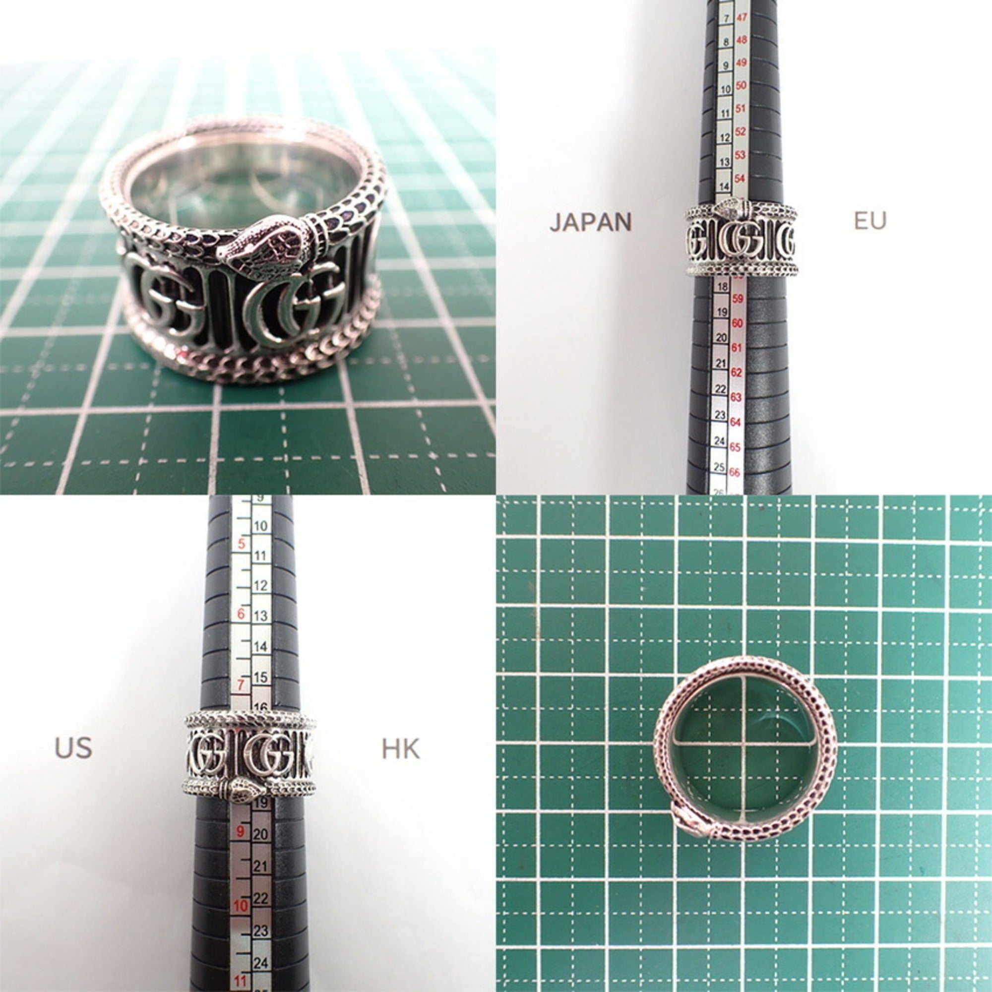 Gucci Sterling Silver 925 Band Ring (Pre-Owned)