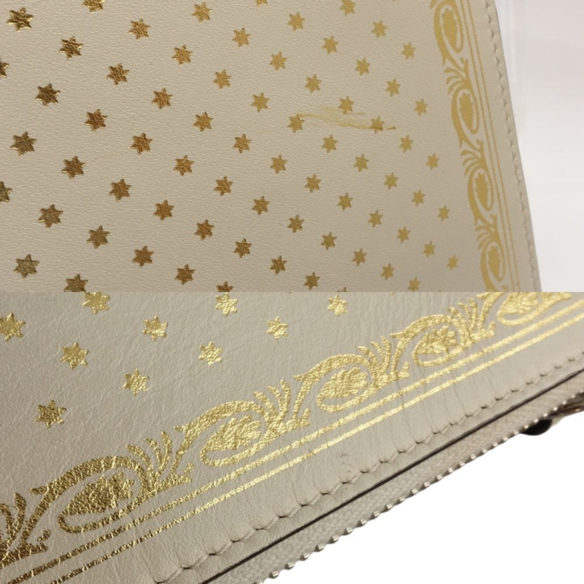Gucci Ivory Leather Clutch Bag (Pre-Owned)